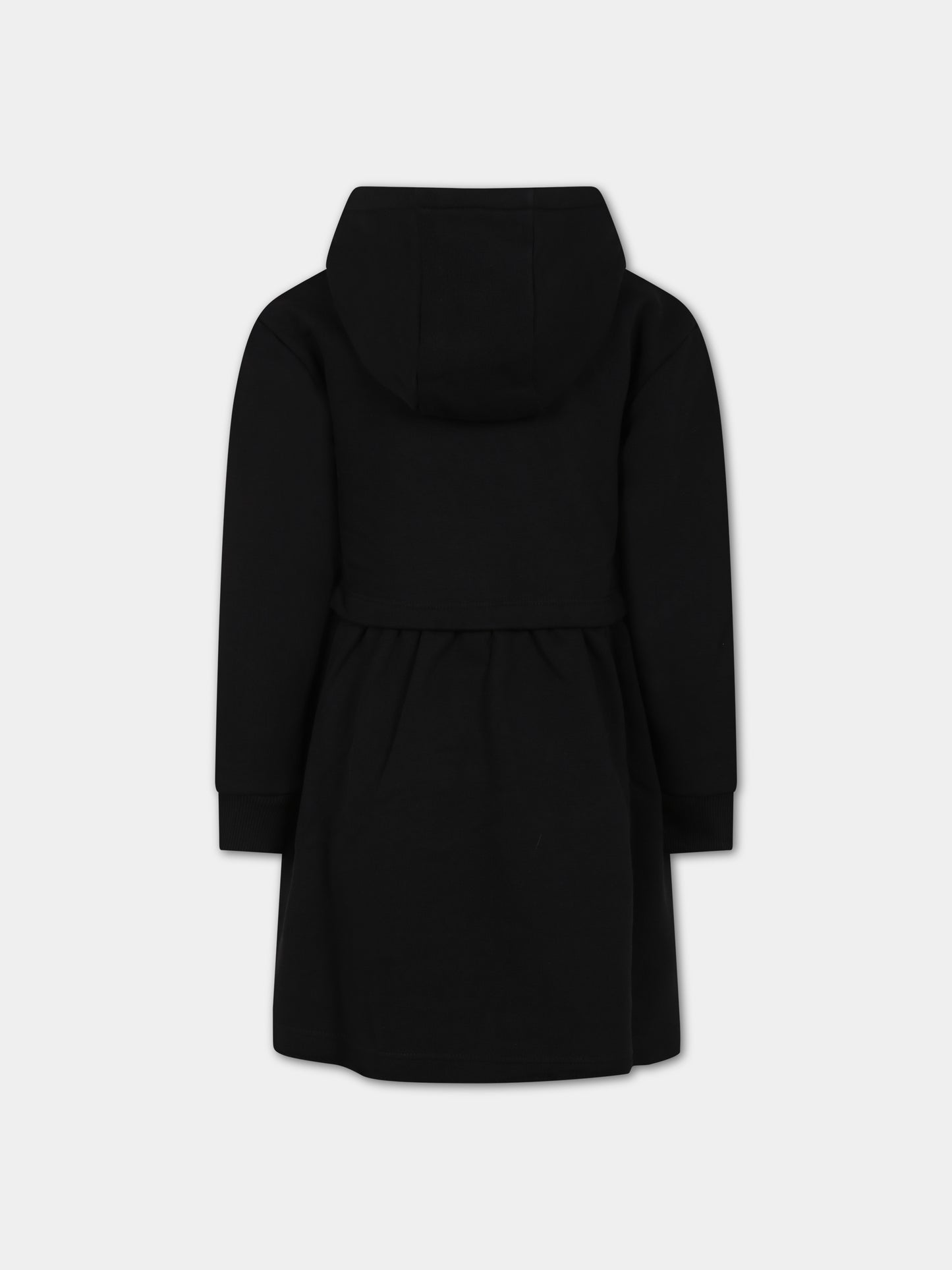 Vestito nero per bambina con logo,Givenchy Kids,H12310 09B
