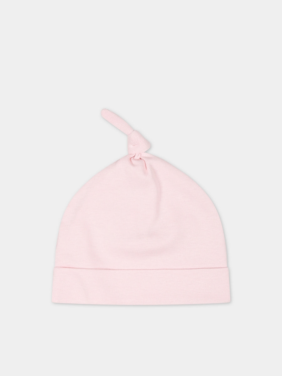 Set rosa per neonata con logo e stampa,Givenchy Kids,H98182 44Z