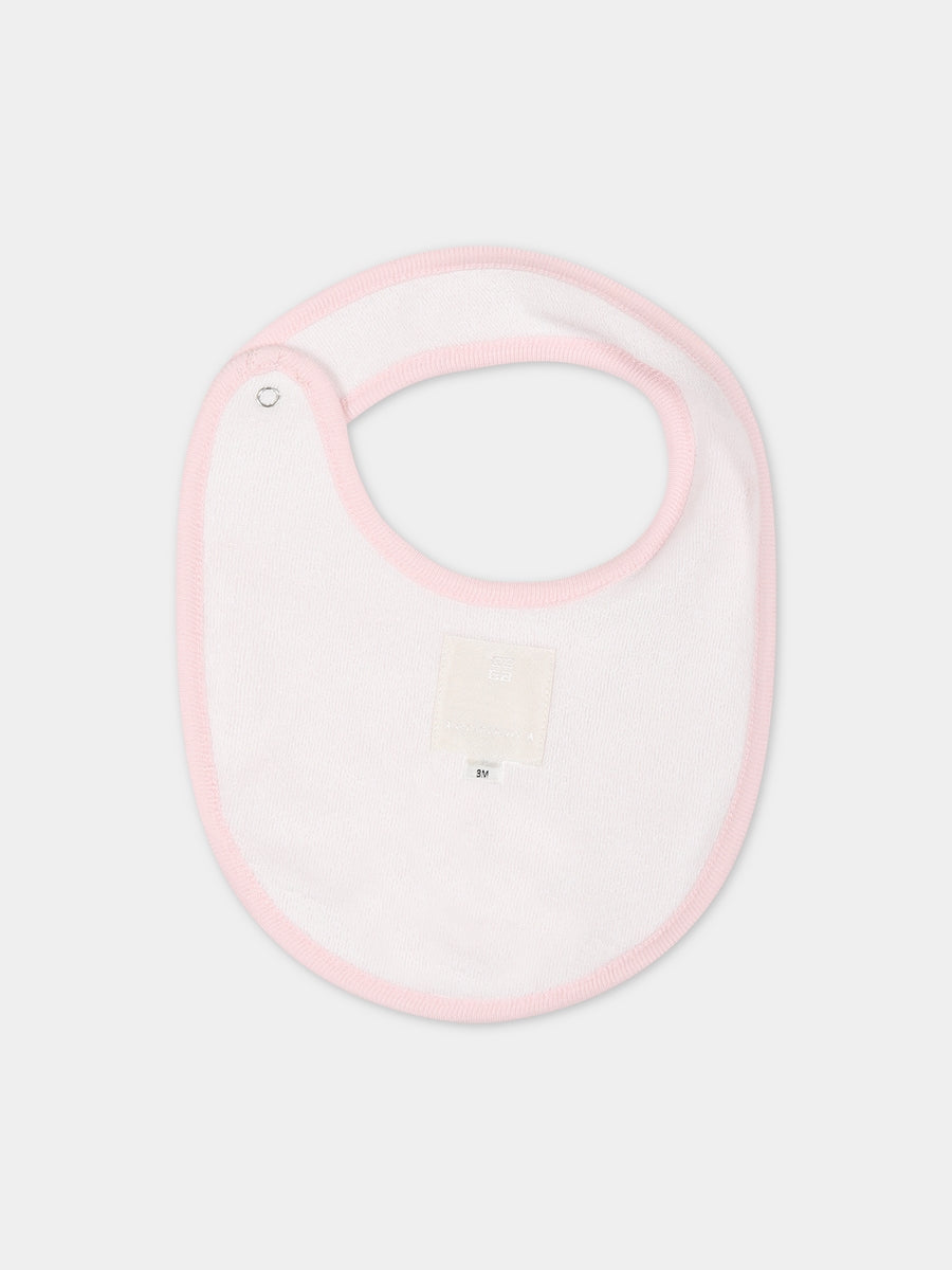 Set rosa per neonata con logo e stampa,Givenchy Kids,H98182 44Z