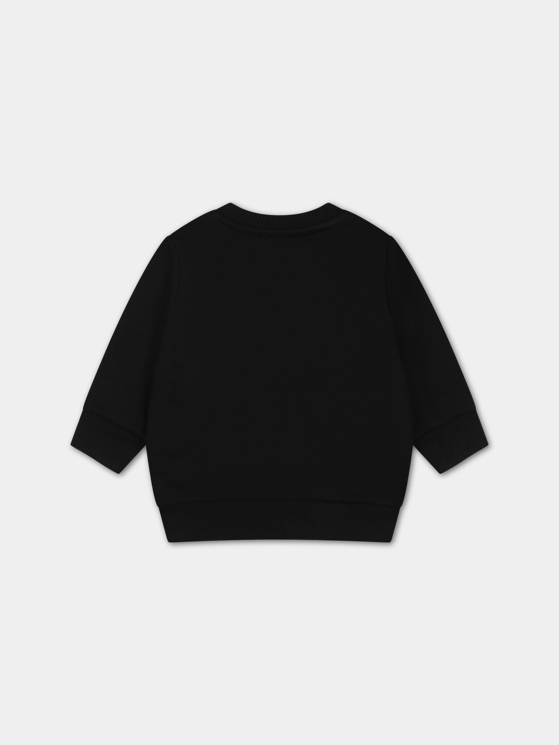 Felpa nera per neonato con logo,Givenchy Kids,H05276 09B