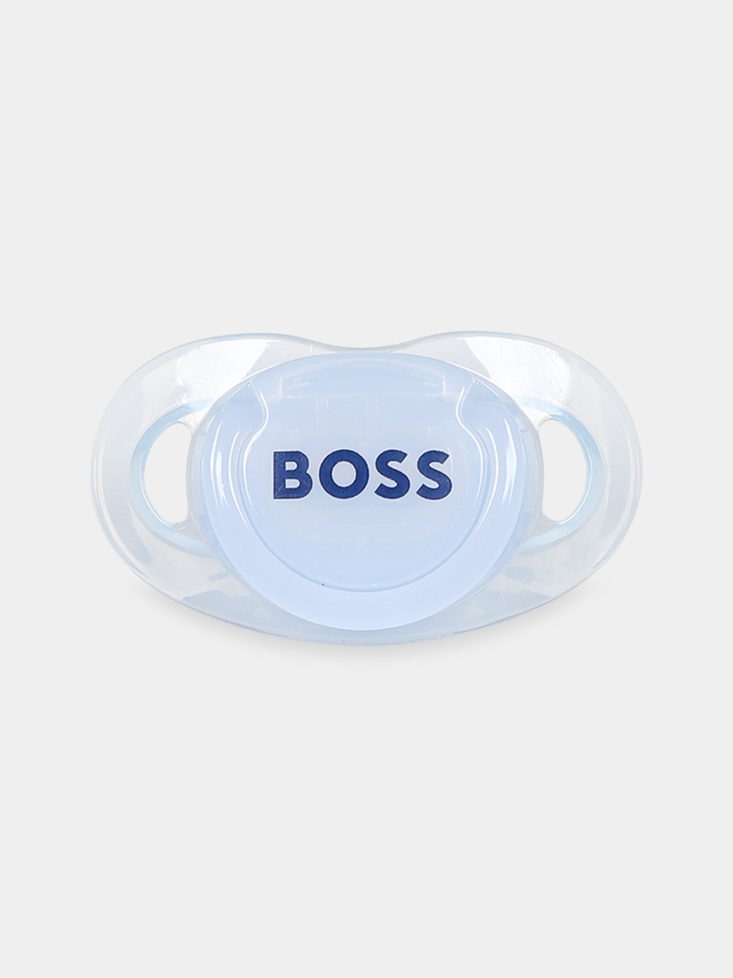 Ciuccio celeste per neonato con logo,Boss,J90P20 771