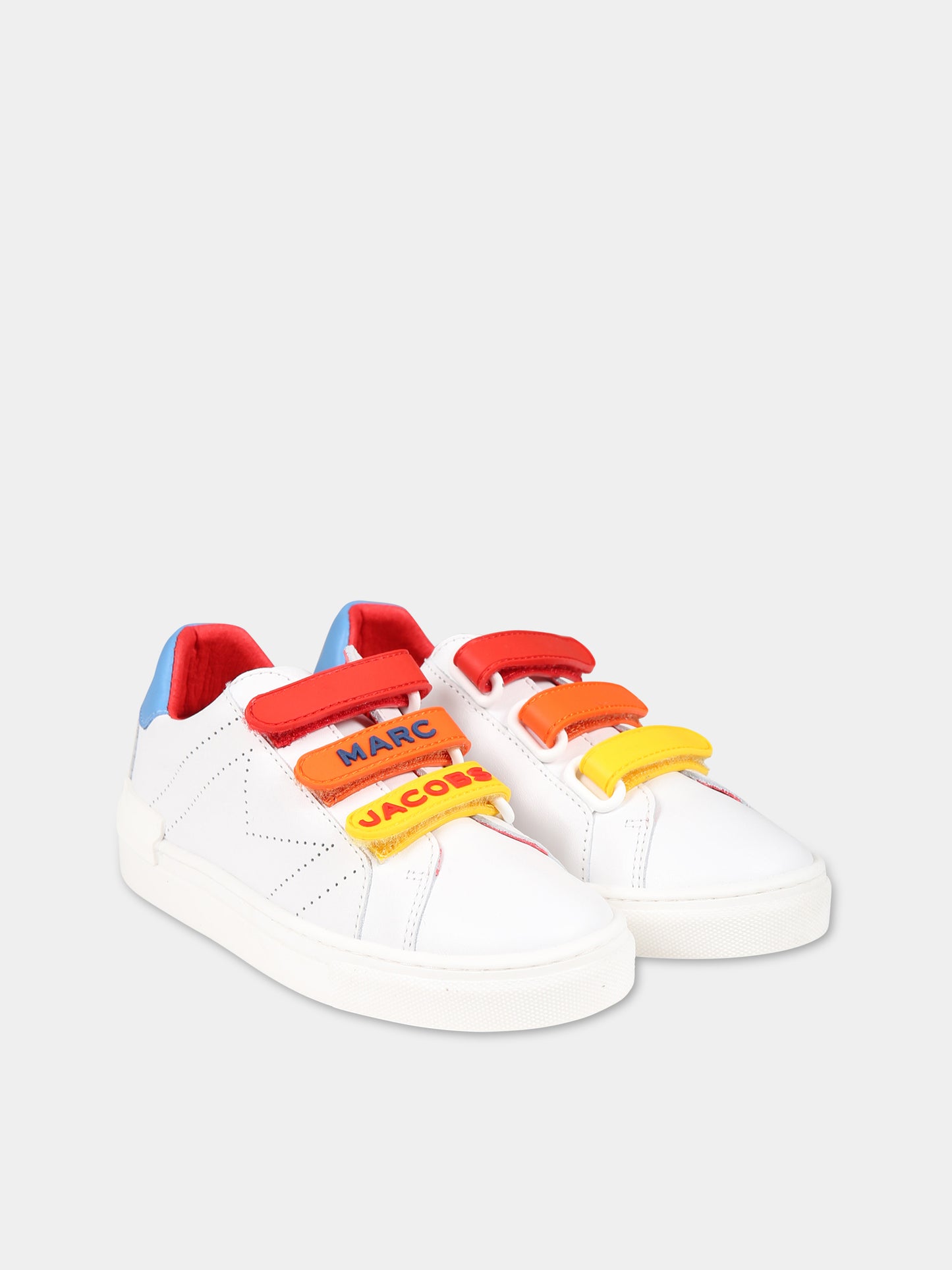 Sneakers bianche per bambino con logo,Little Marc Jacobs,W19143 10P