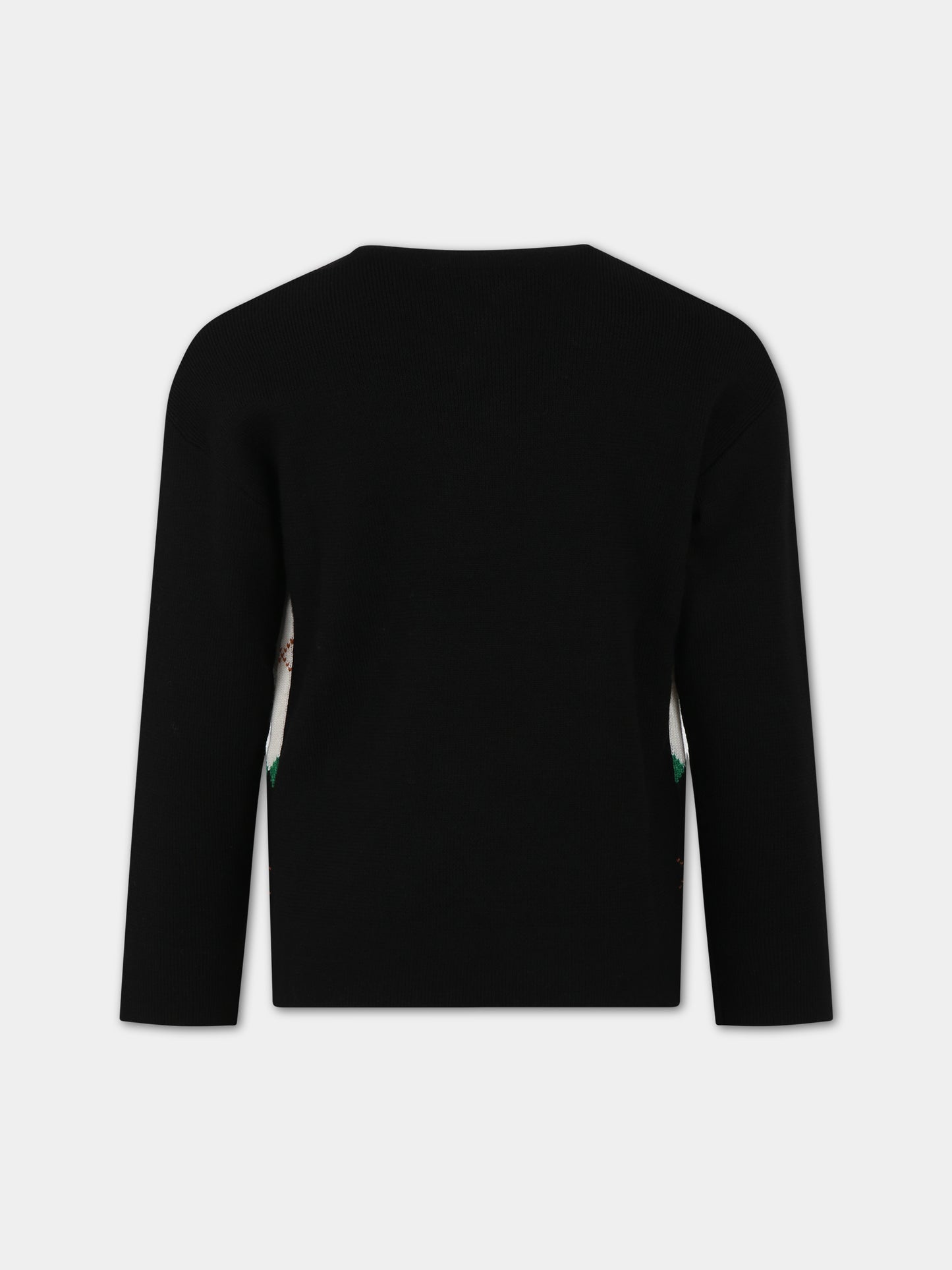 Maglione nero per bambino con Thomas Bear,Burberry Kids,8068516