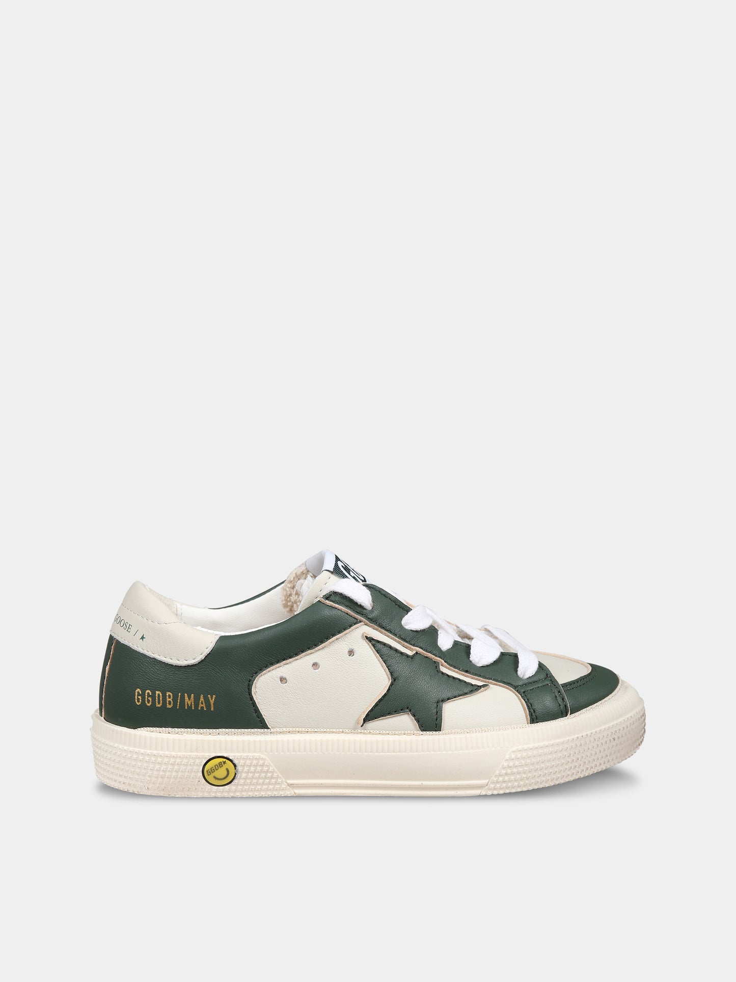 Sneakers May avorio per bambini con iconica stella,Golden Goose,GJF00495/GYF00495/GTF00495 F004815 82386