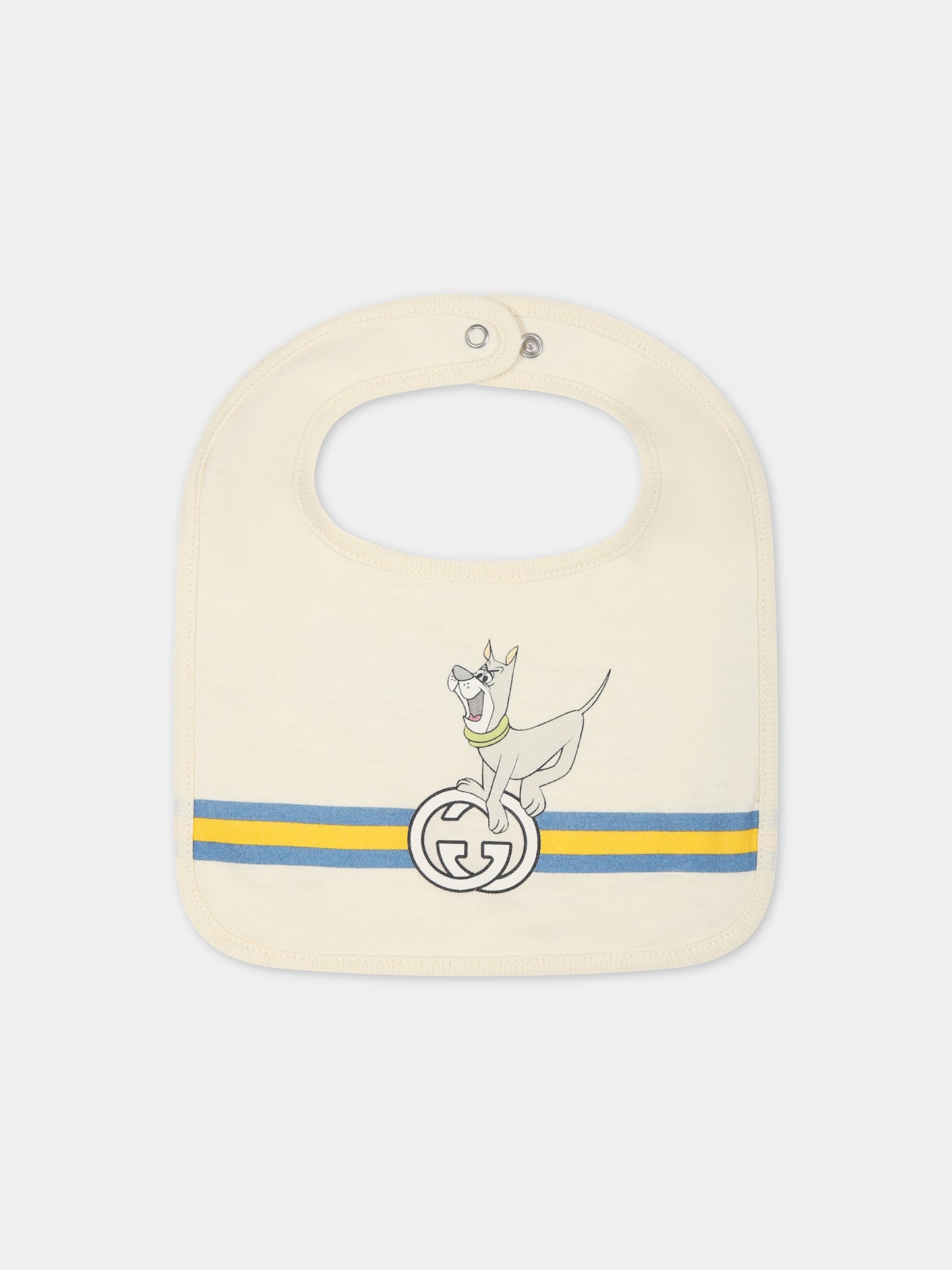 Set avorio per neonati con animali e logo,Gucci Kids,747240 XJFNO 9222