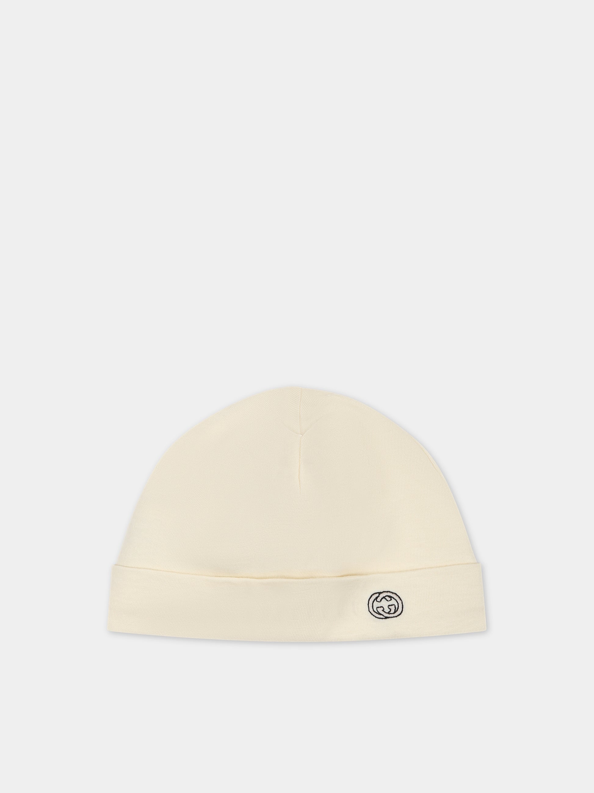 Set avorio per neonati con animali e logo,Gucci Kids,747240 XJFNO 9222