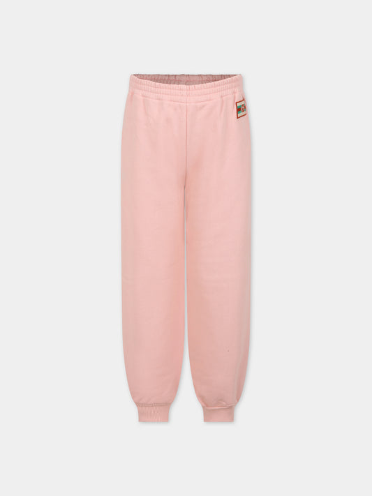 Pantaloni rosa per bambina con doppia G,Gucci Kids,749585 XJFOF 5658