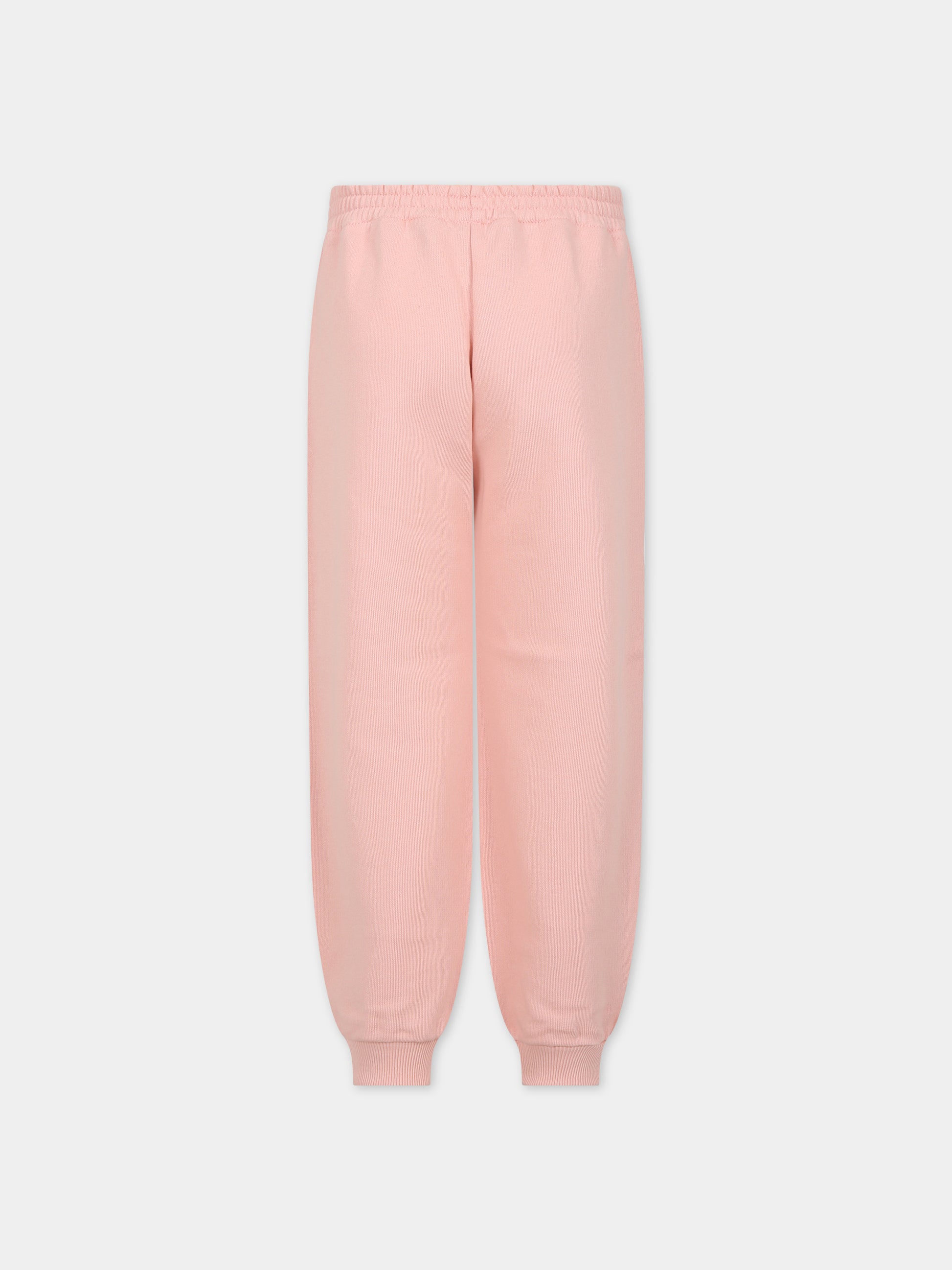 Pantaloni rosa per bambina con doppia G,Gucci Kids,749585 XJFOF 5658