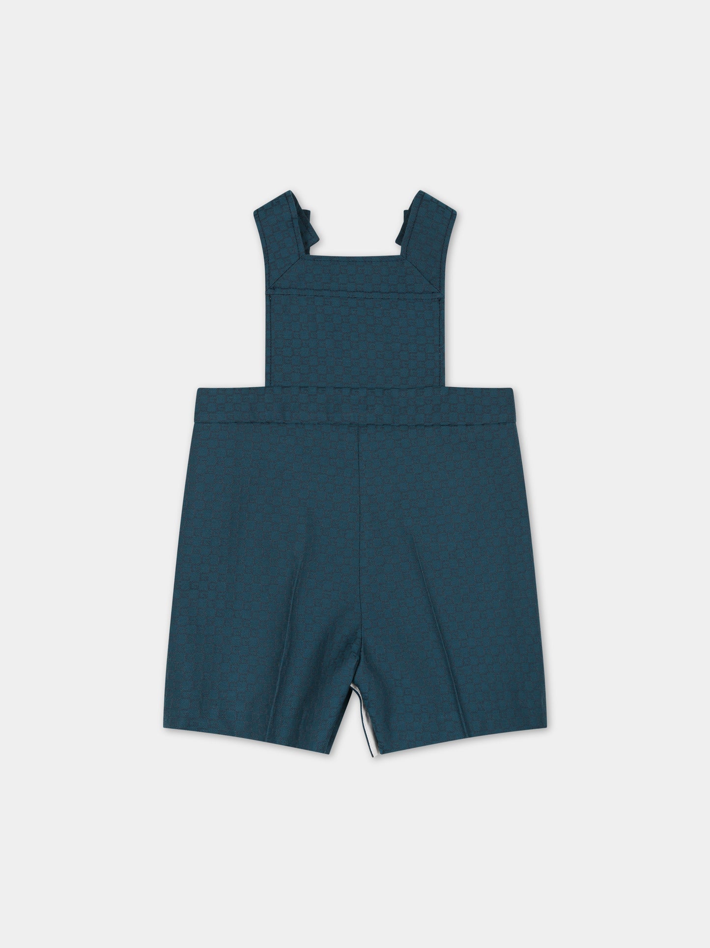 Salopette verde per neonato con motivo G,Gucci Kids,737855 XWAX8 4047