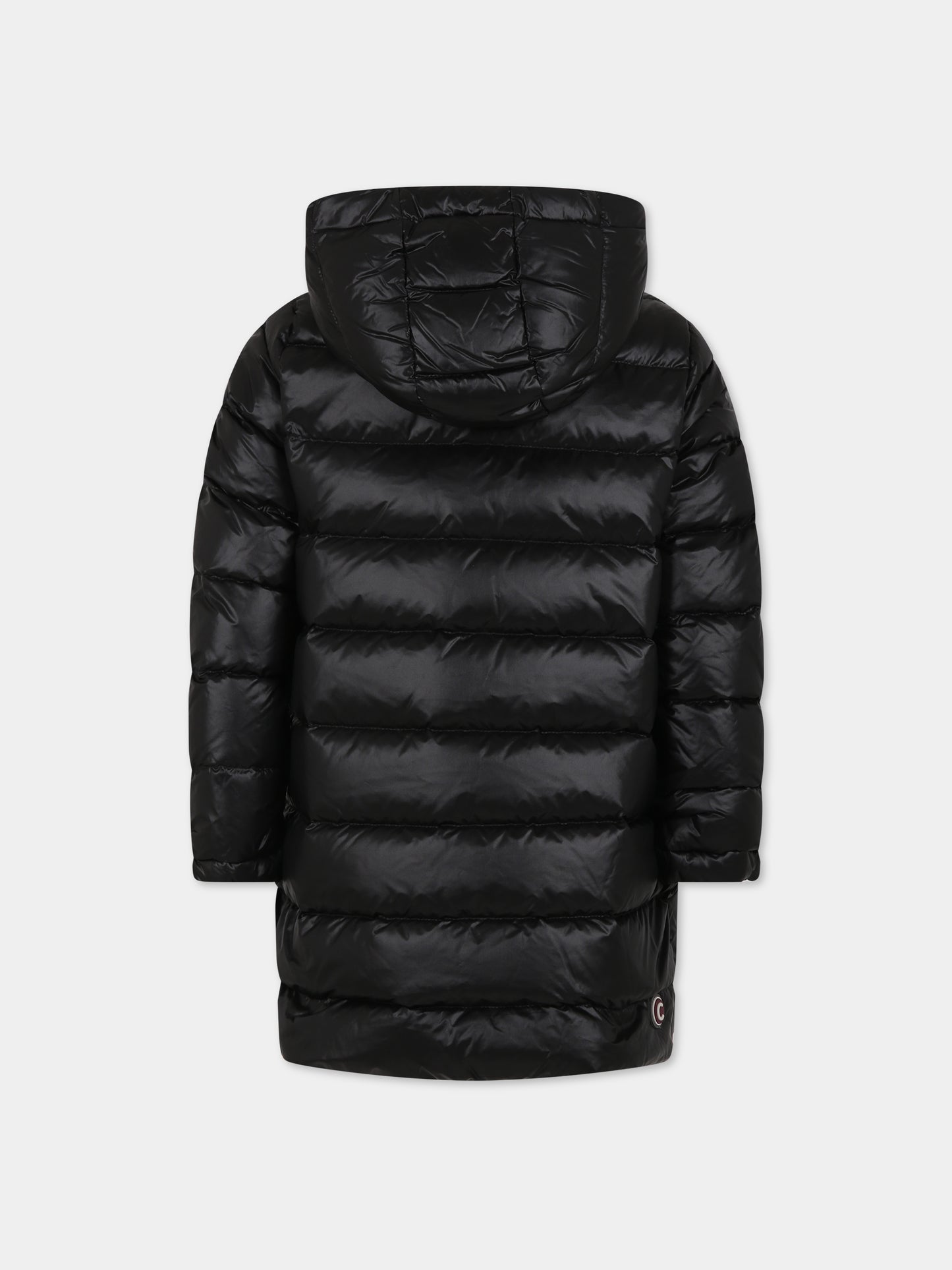 Piumino nero reversibile per bambina con logo,Colmar Originals Kids,3453A 5WG 99