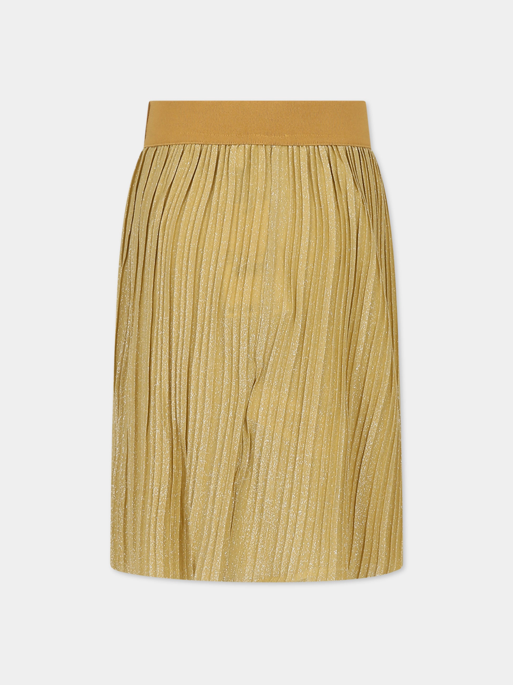 Gonna oro per bambina con logo,Molo,2W23D105 8757