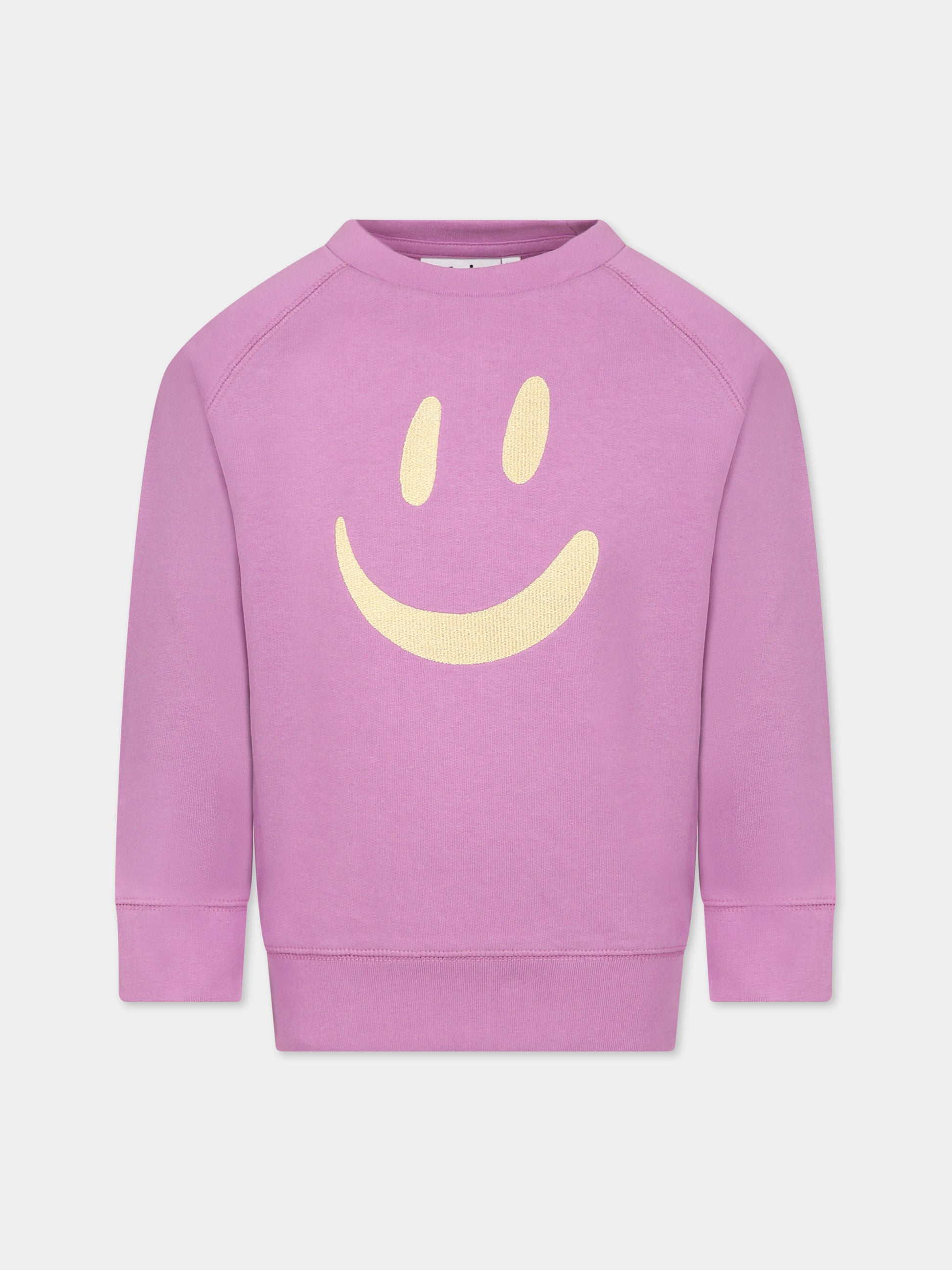 Felpa rosa per bambina con smile,Molo,6W23J204 8765