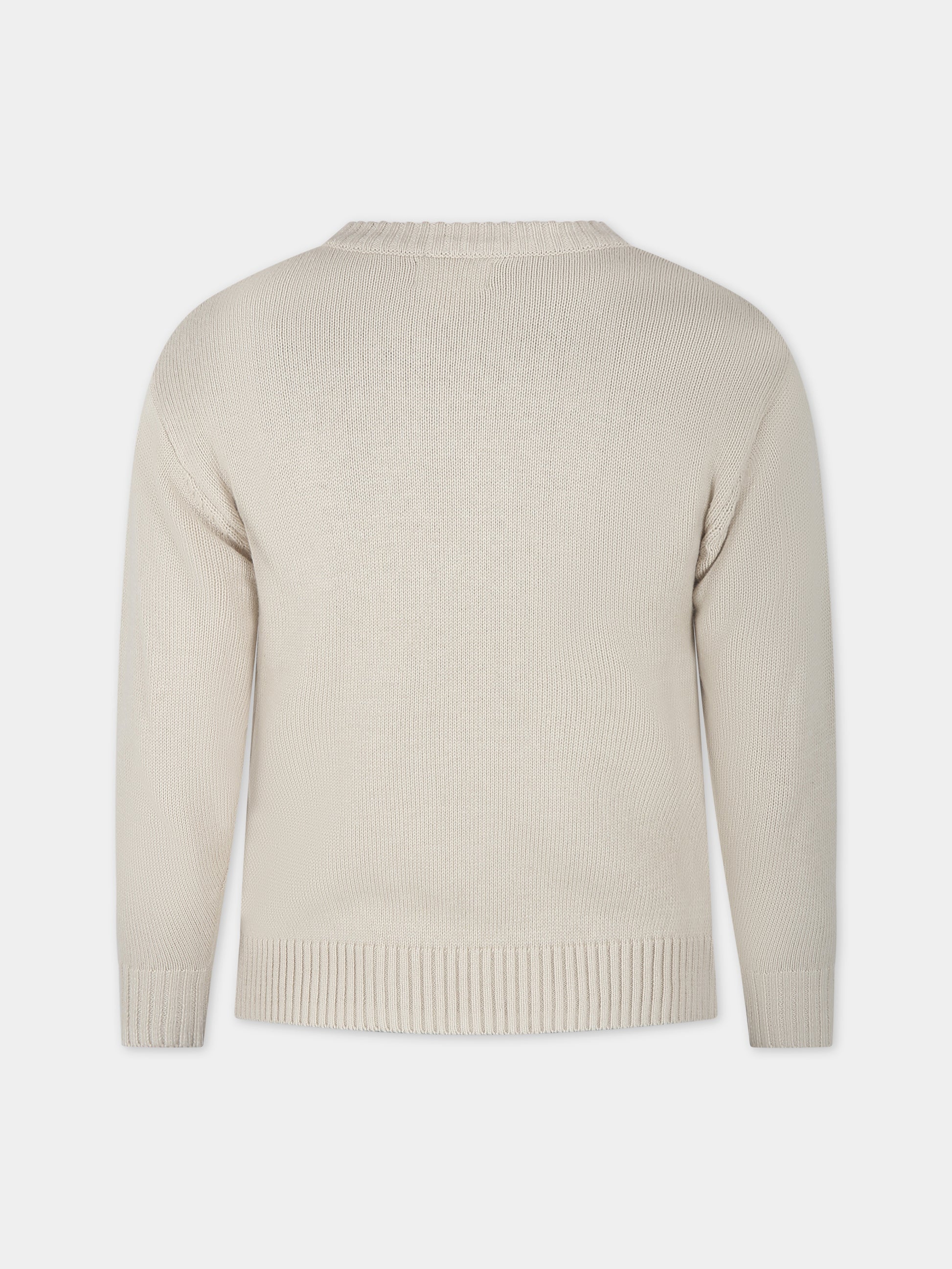 Maglione avorio per bambini con smile,Molo,6W23K210 3297