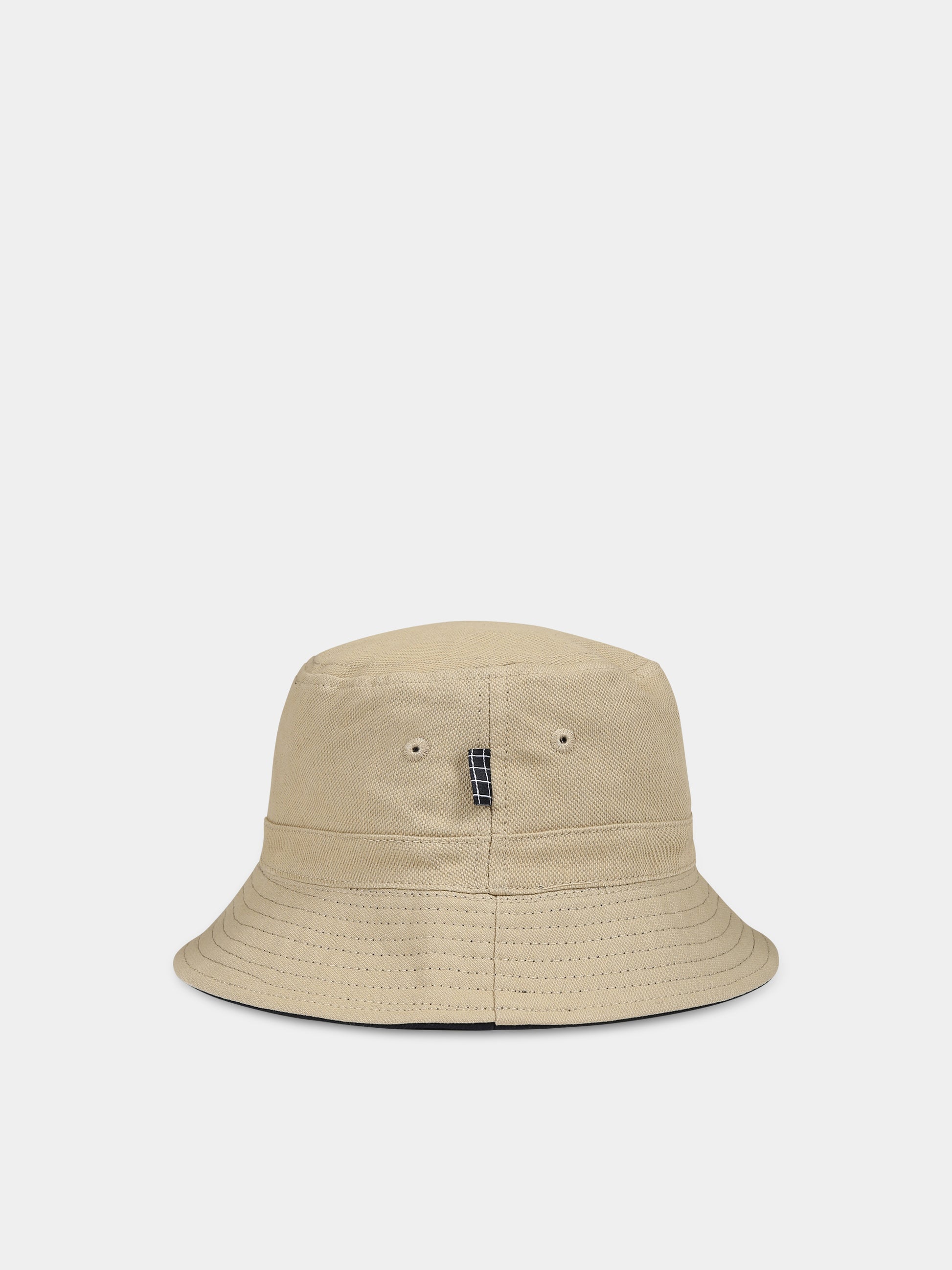 Cloche beige reversibile per bambini con simbolo dellla pace,Molo,7W23T302 8838