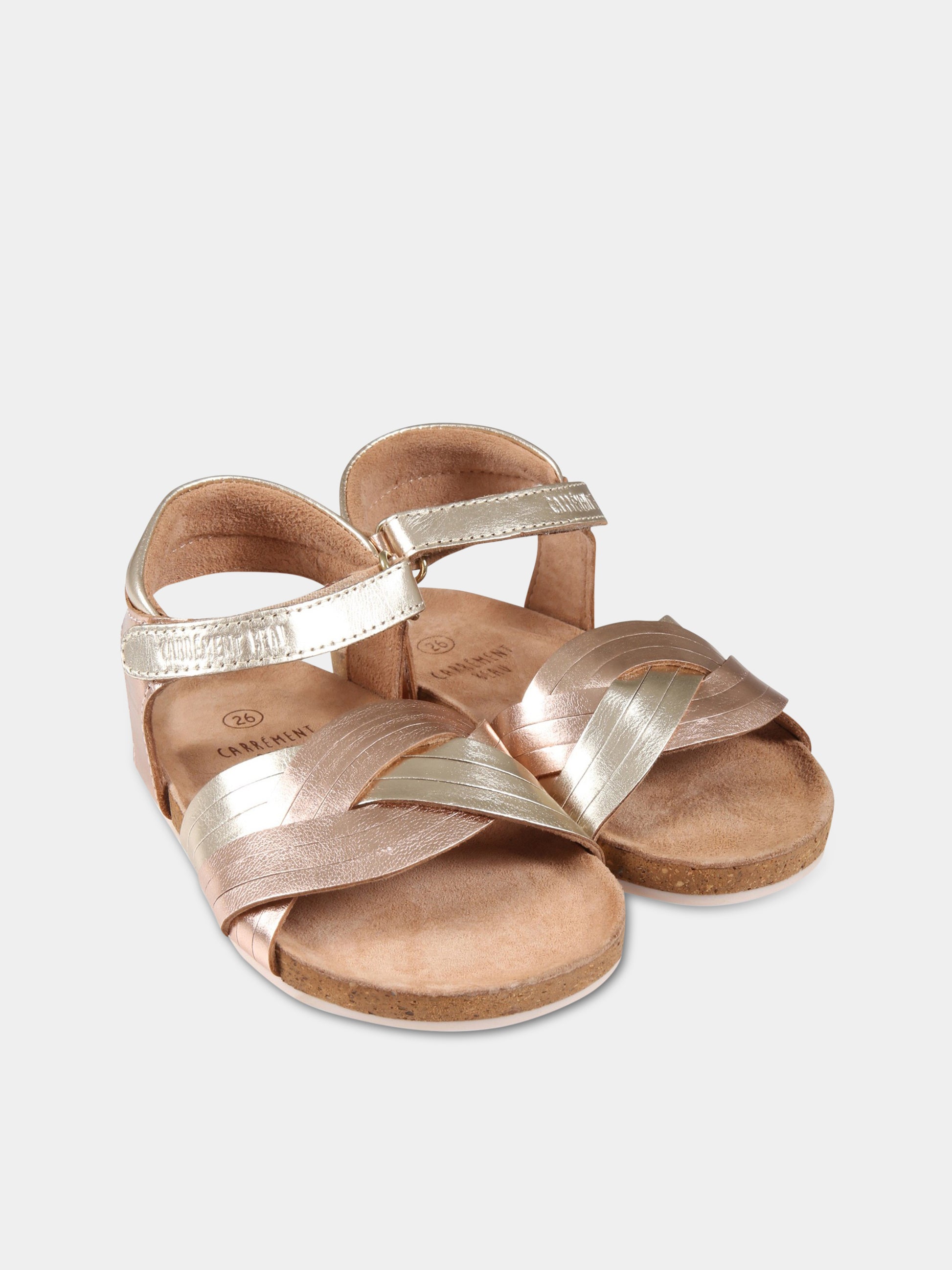 Sandali multicolor per bambina con logo,Carrement Beau,Y09036 Z95