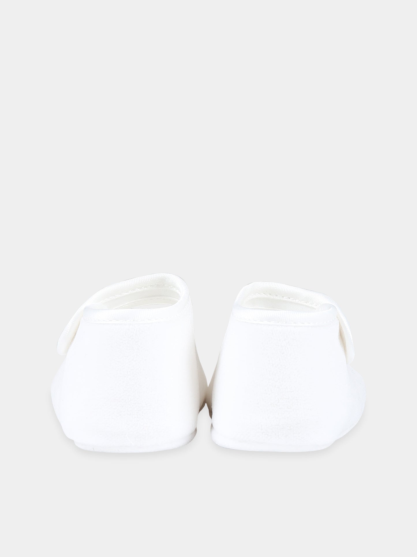 Ballerine avorio per neonata con cuore,Monnalisa,73B006 2803 0001