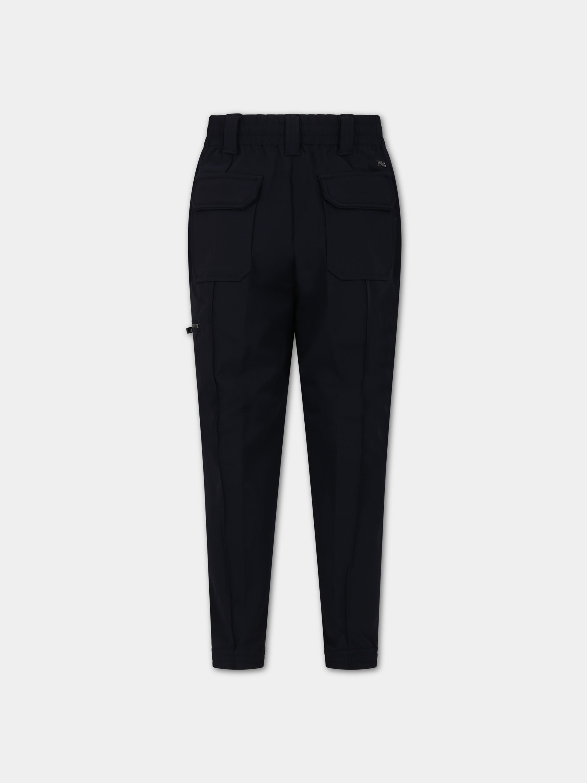Pantaloni blu per bambino con logo,Armani Junior,6R4PJJ 1NNIZ 0920