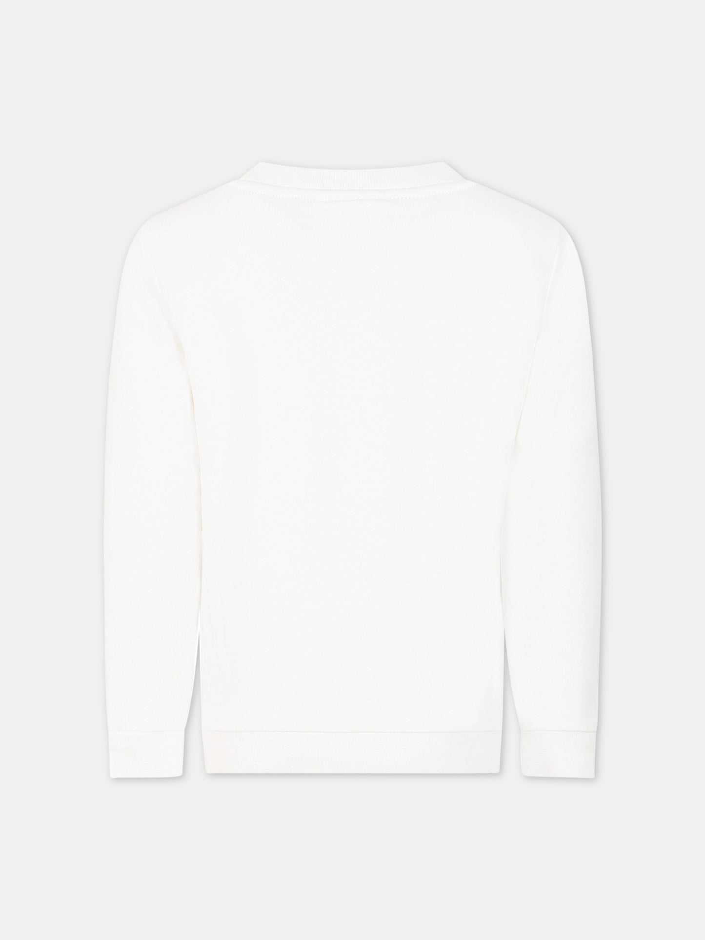 Felpa bianca per bambino con Pikachu e logo,Puma,537444 02