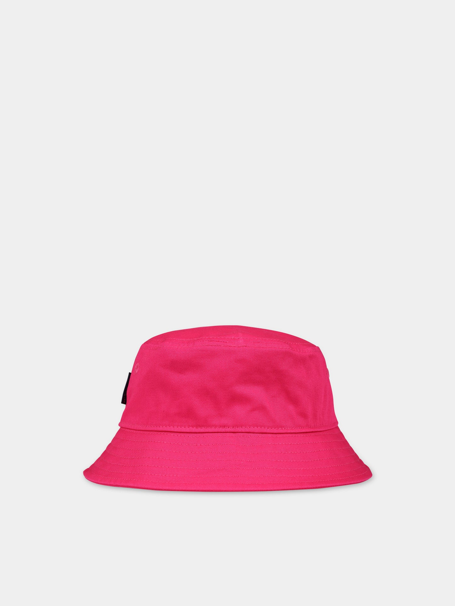 Cloche fucsia per bambina con logo,Palm Angels,PGLA001C99FAB0013201