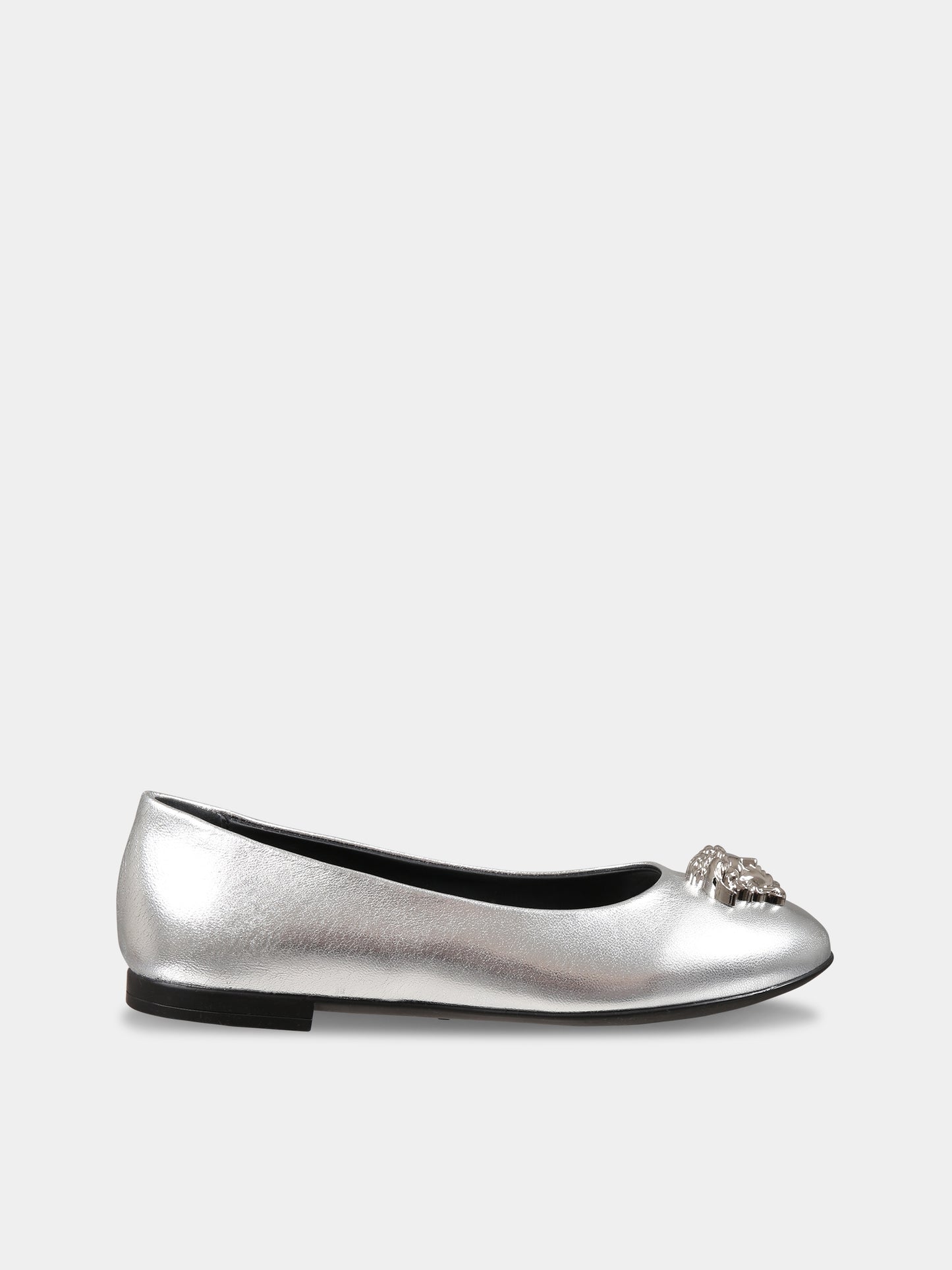 Ballerine argento per bambina con Medusa,Versace,1000518 1A08287 1E01P
