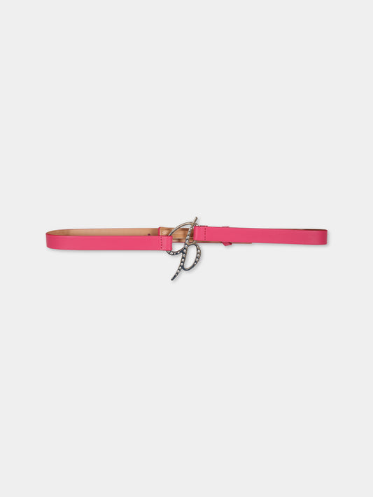 Cintura fucsia per bambina con logo,Blumarine Baby,IF3171 X0517