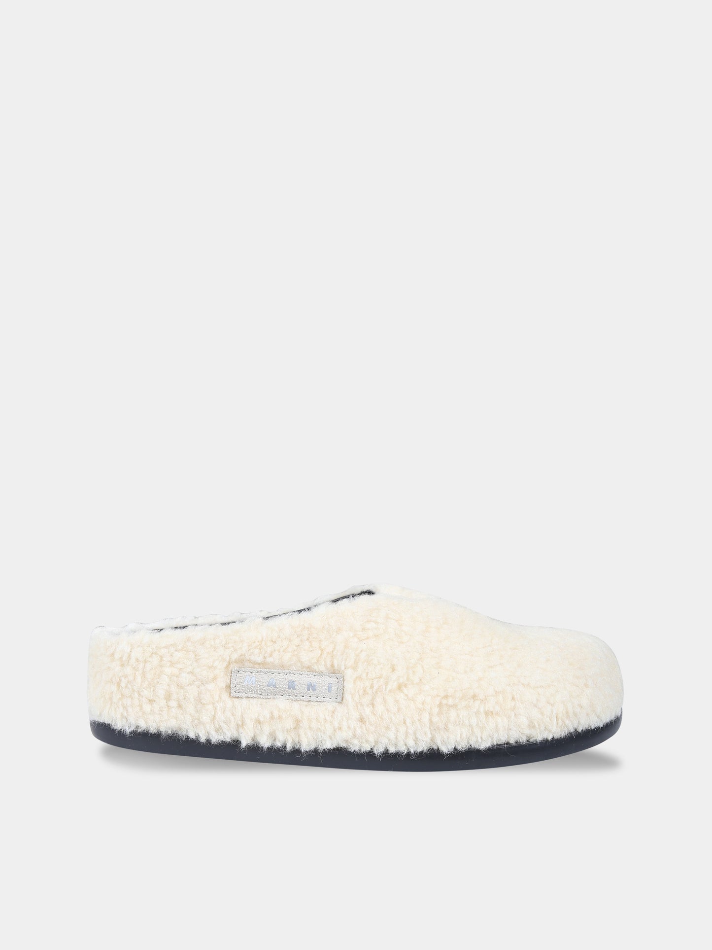 Sabot beige per bambina con logo,Marni Kids,75332 1