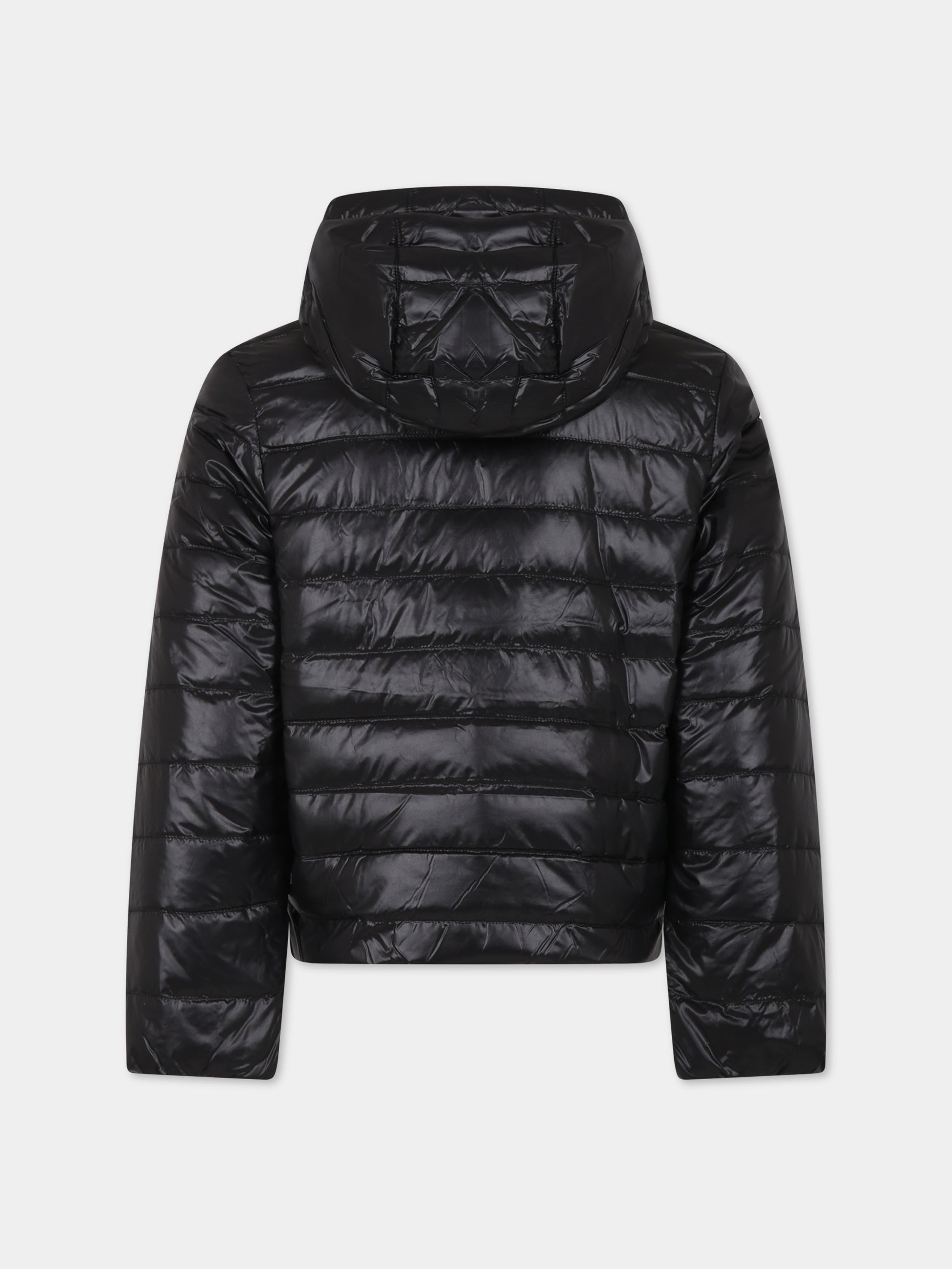 Piumino nero reversibile per bambino con logo,Boss,J26516 09B