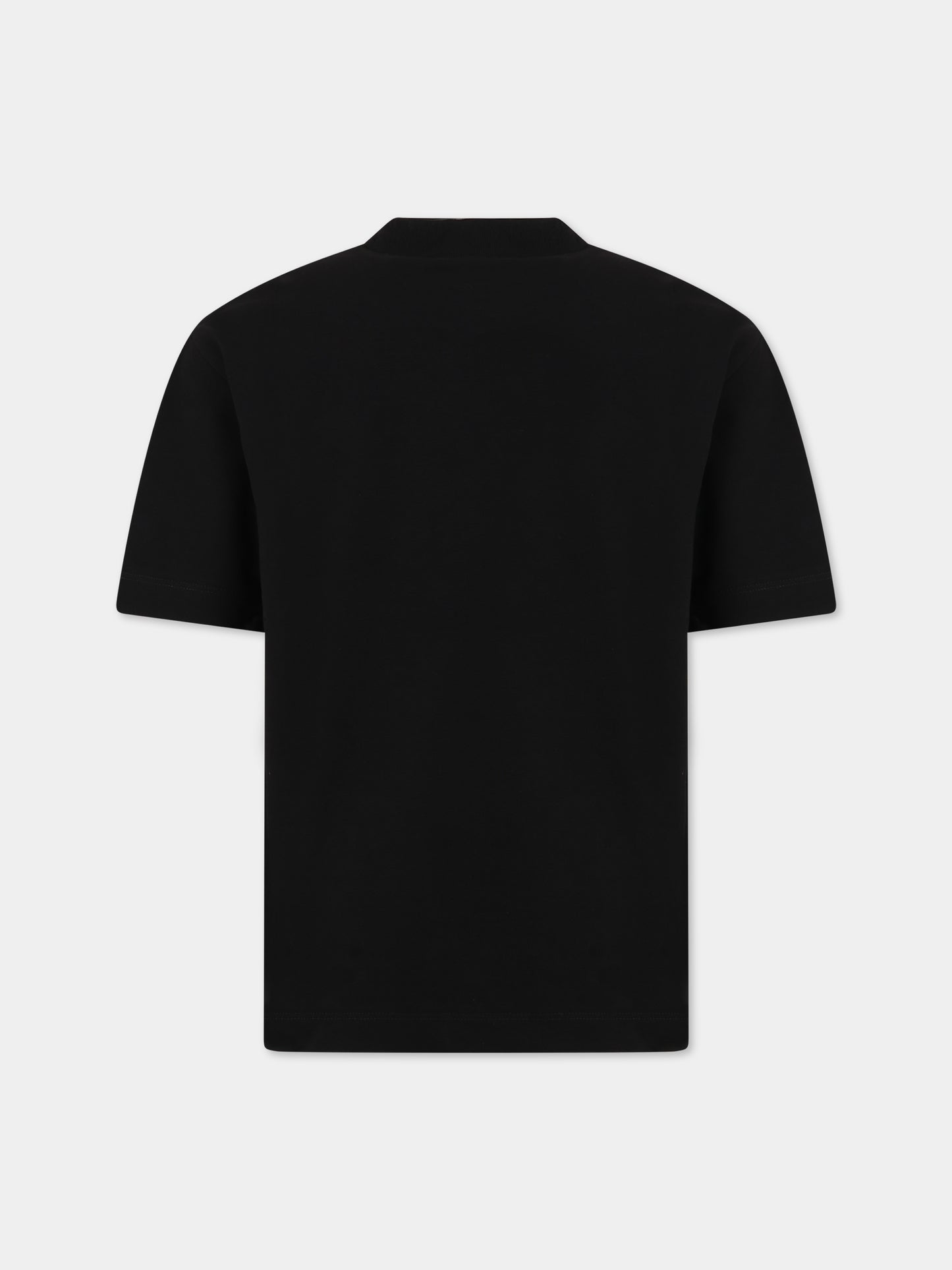 T-shirt nera per bambina con logo,Marni Kids,M00656 M00LE 0M900