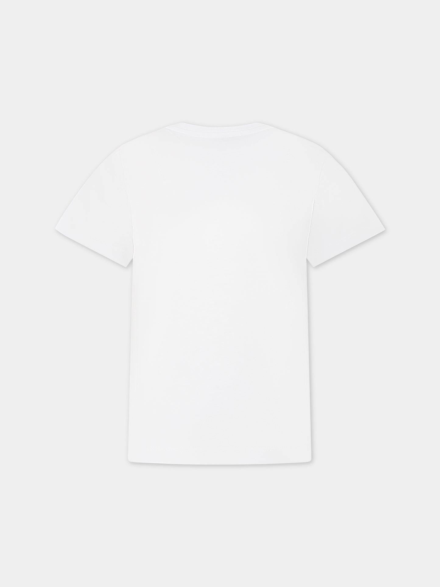 T-shirt bianca per bambino con stampa,Stella Mccartney Kids,TS8T31 Z0434 102