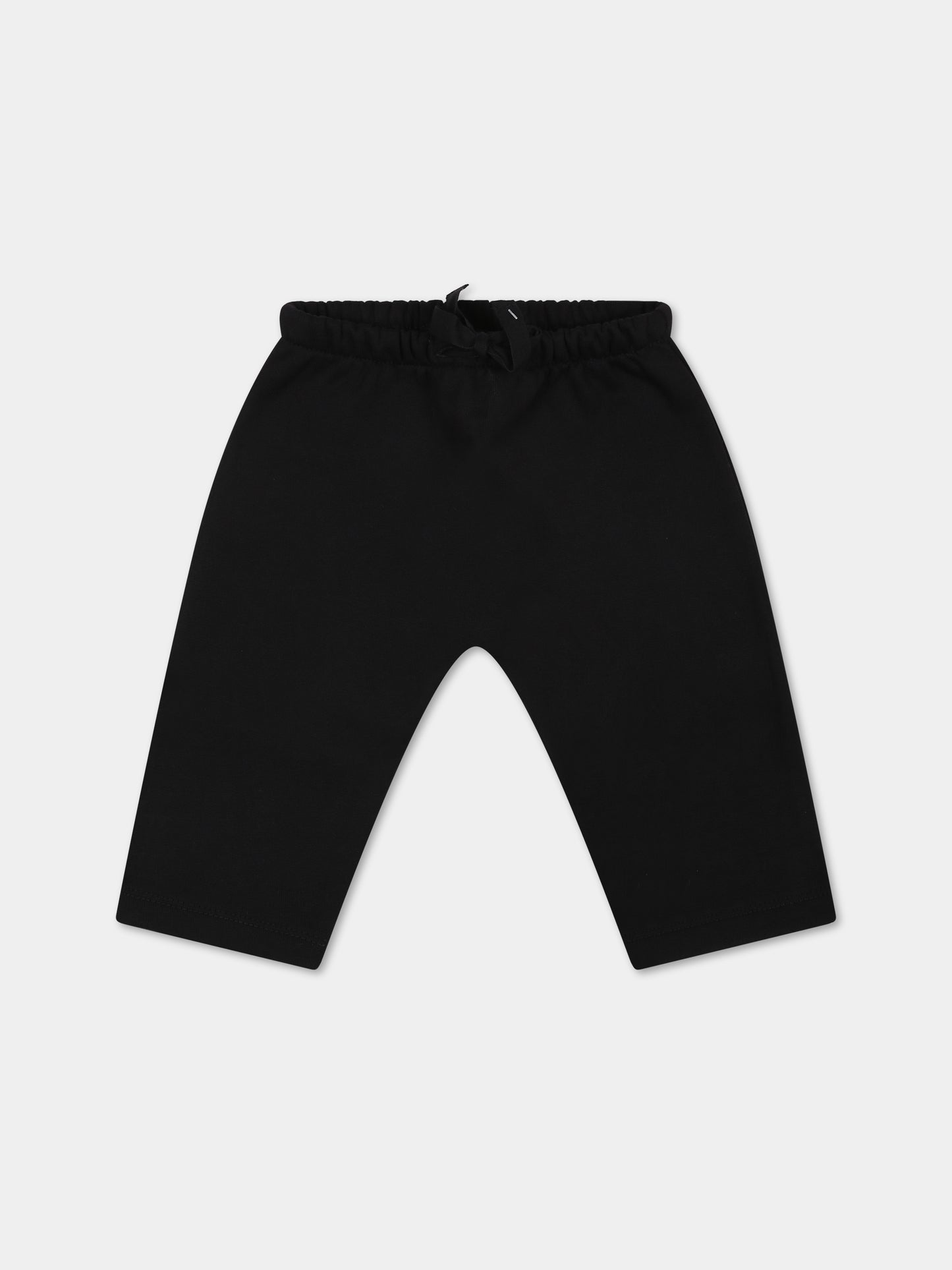 Pantaloni neri per neonati con logo,Arlu Kidswear,PANTALONE STRUCTURED