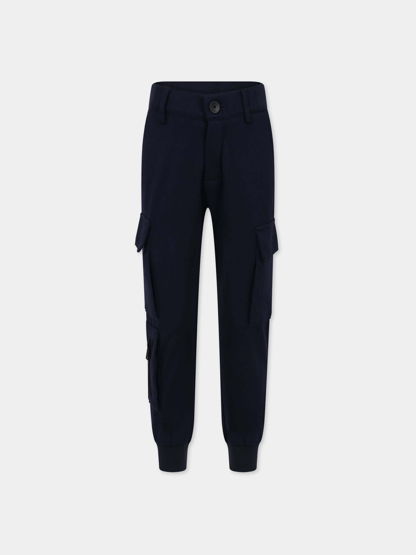 Pantaloni blu per bambino con logo,Boss,J24843 849