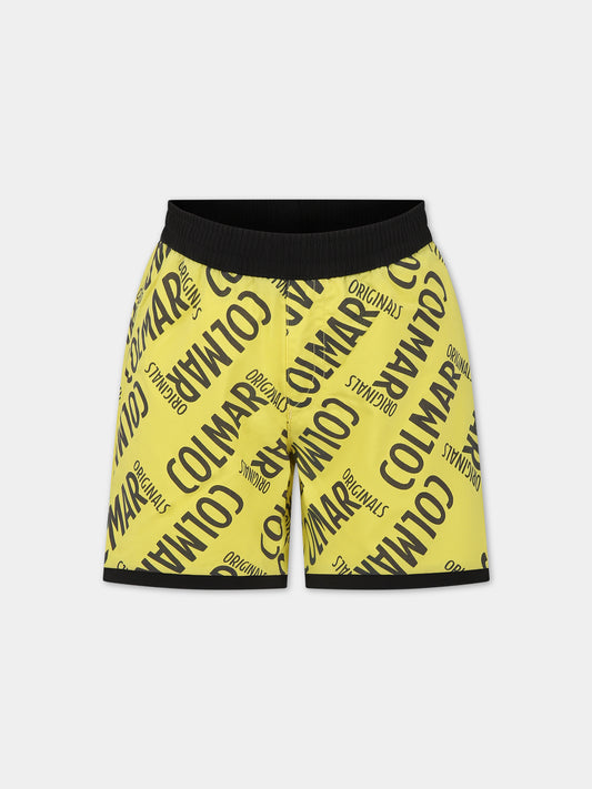 Boxer mare giallo per bambino con logo,Colmar Originals Kids,3751 8WI 195