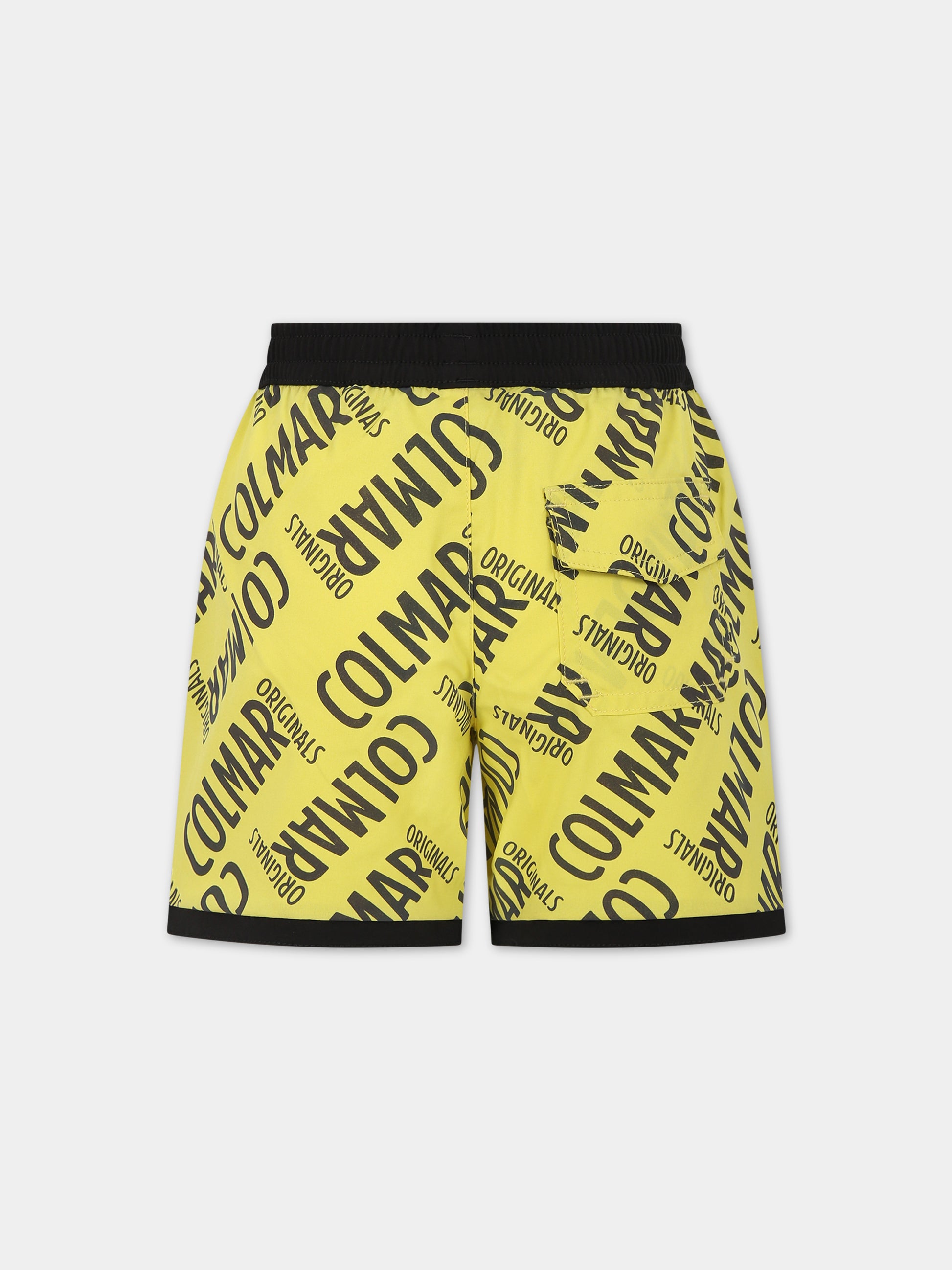 Boxer mare giallo per bambino con logo,Colmar Originals Kids,3751 8WI 195