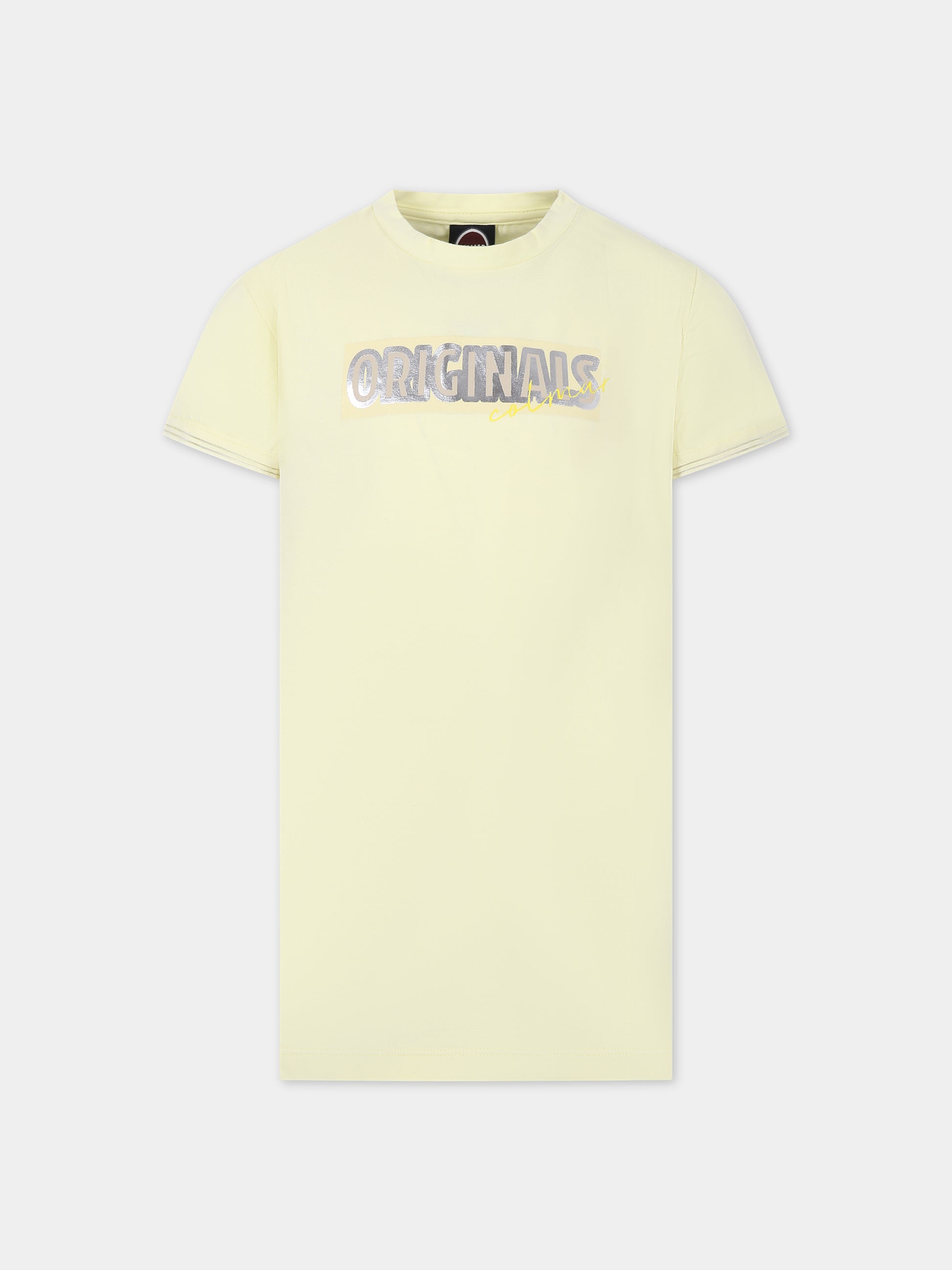 Vestito giallo per bambina con logo,Colmar Originals Kids,3541 1WT 549