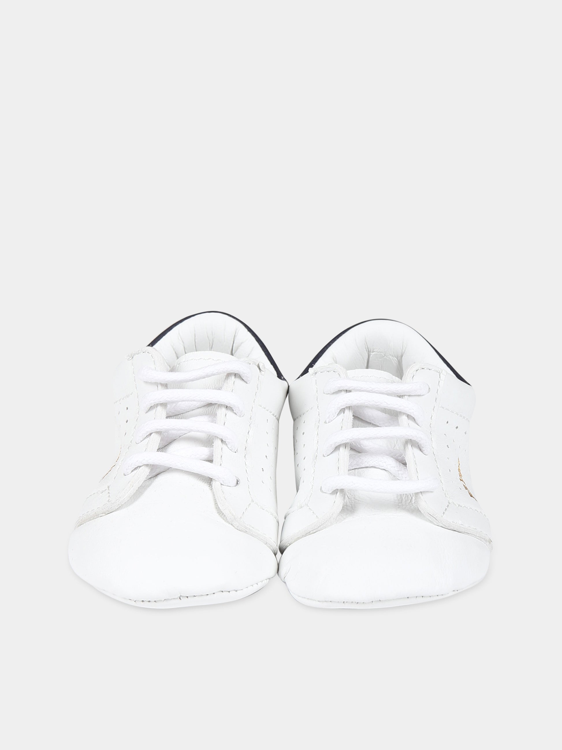 Sneakers bianche per neonato con logo,Palm Angels,PBIX001F23LEA0010146