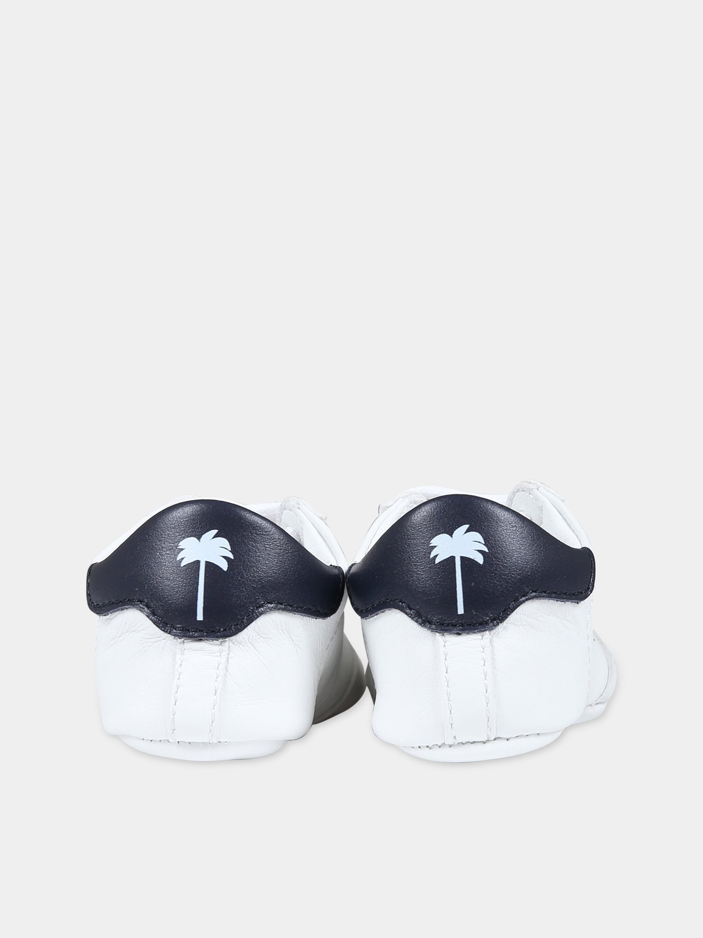 Sneakers bianche per neonato con logo,Palm Angels,PBIX001F23LEA0010146