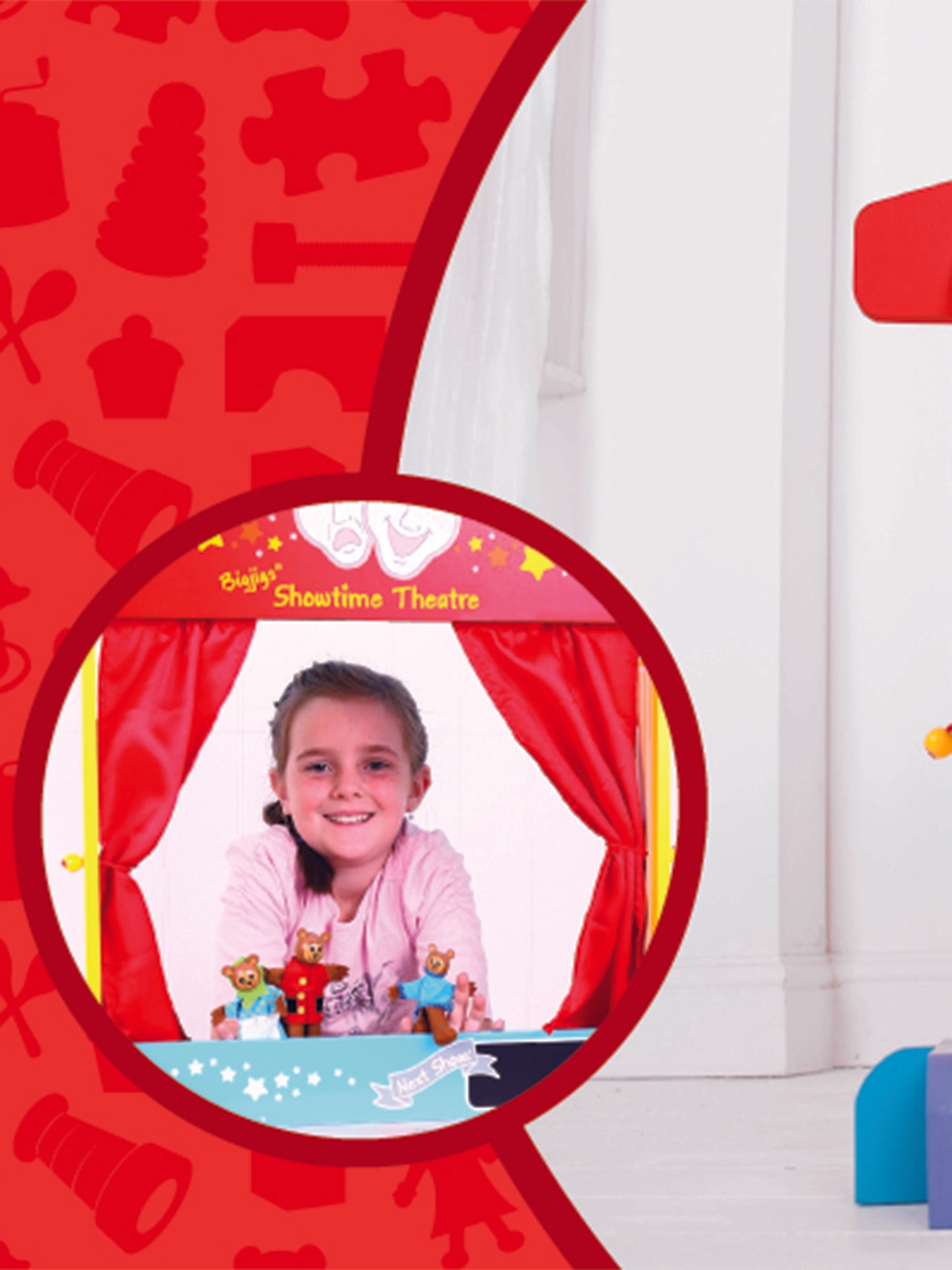 Teatro rosso per bambini,Bigjigs,BJ339
