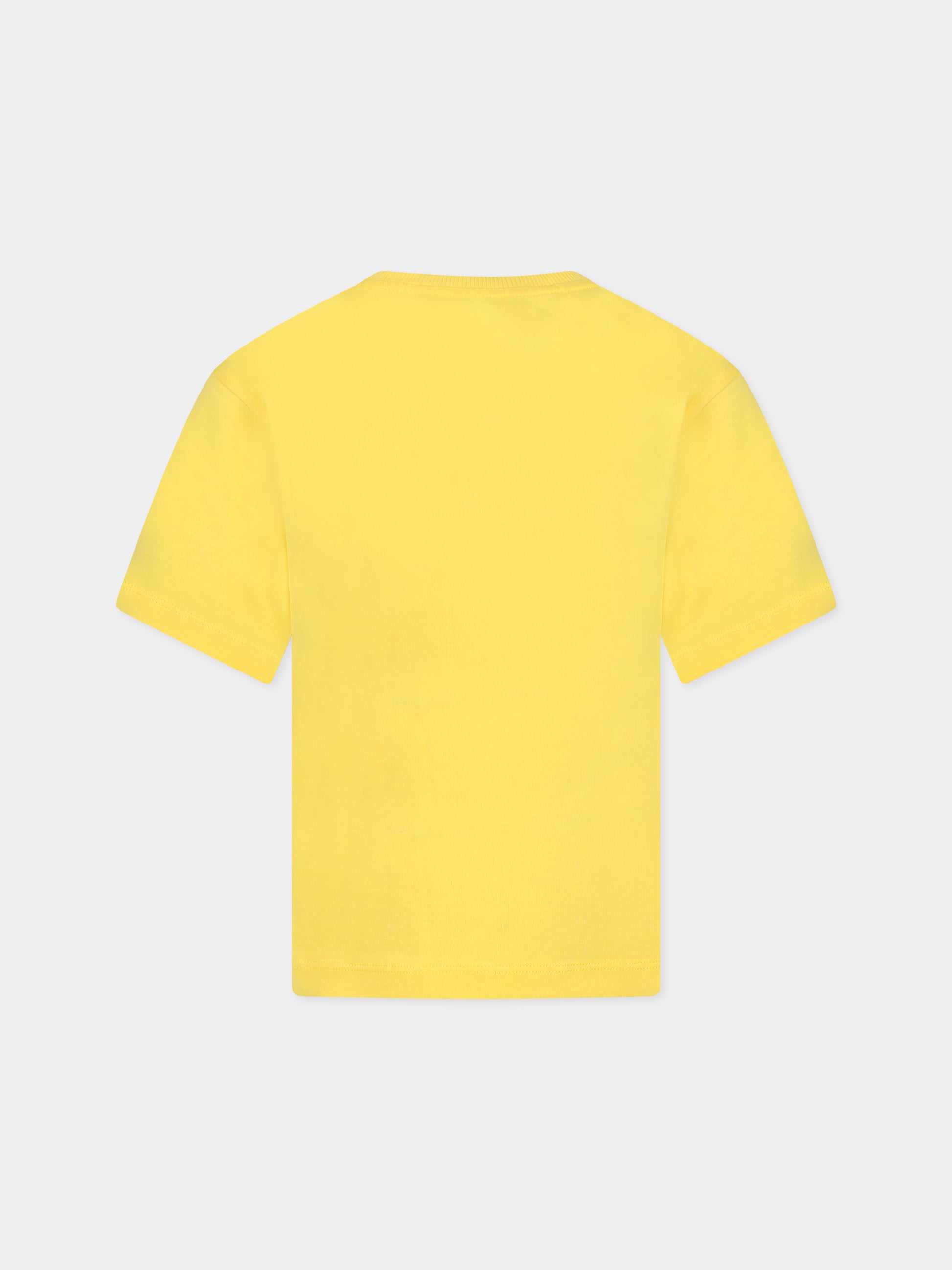 T-shirt gialla per bambini con Teddy Bear,Moschino Kids,HOM03R LAA23 50162