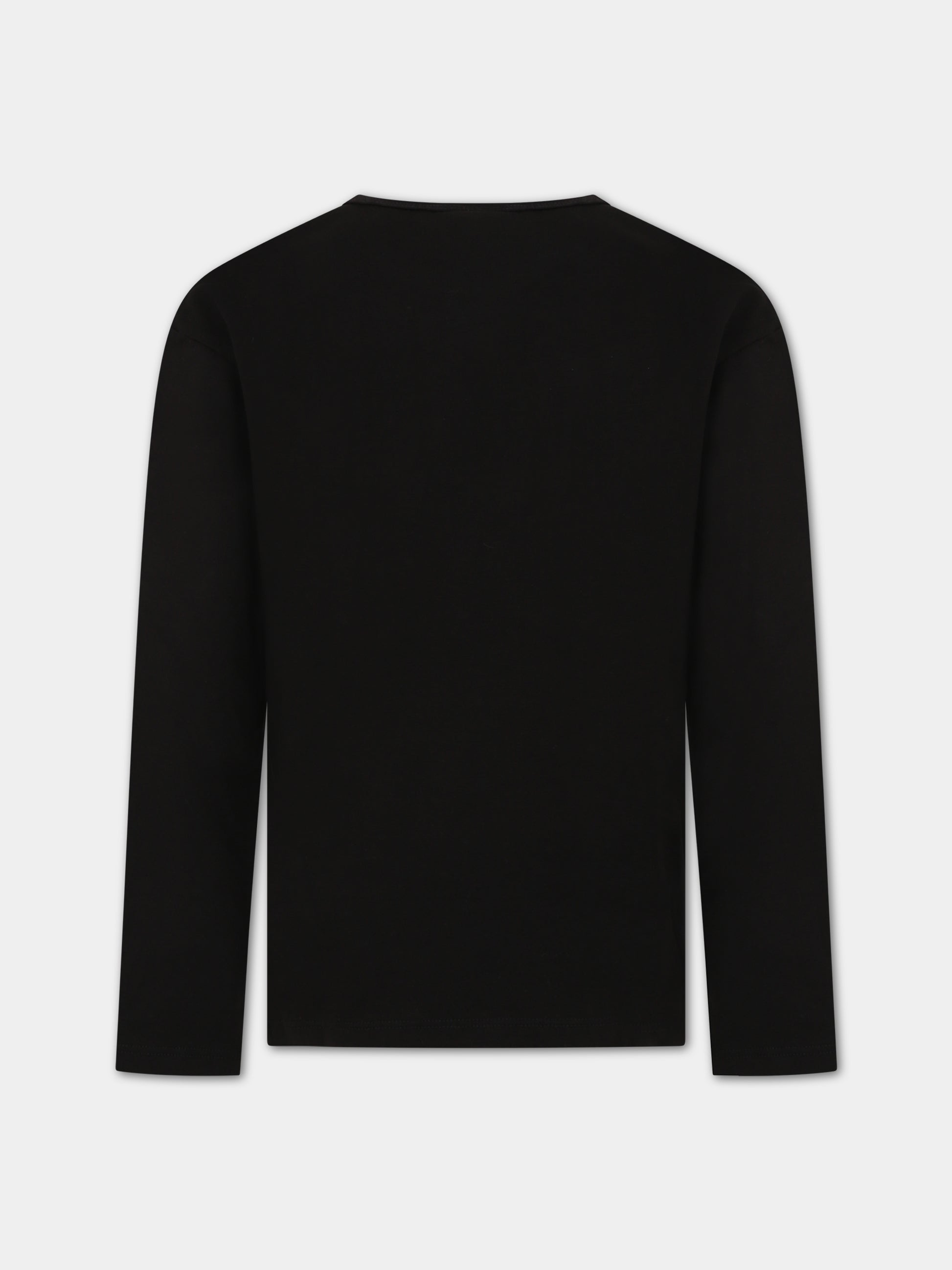 T-shirt nera per bambina con logo,Dimensione Danza,031660 110