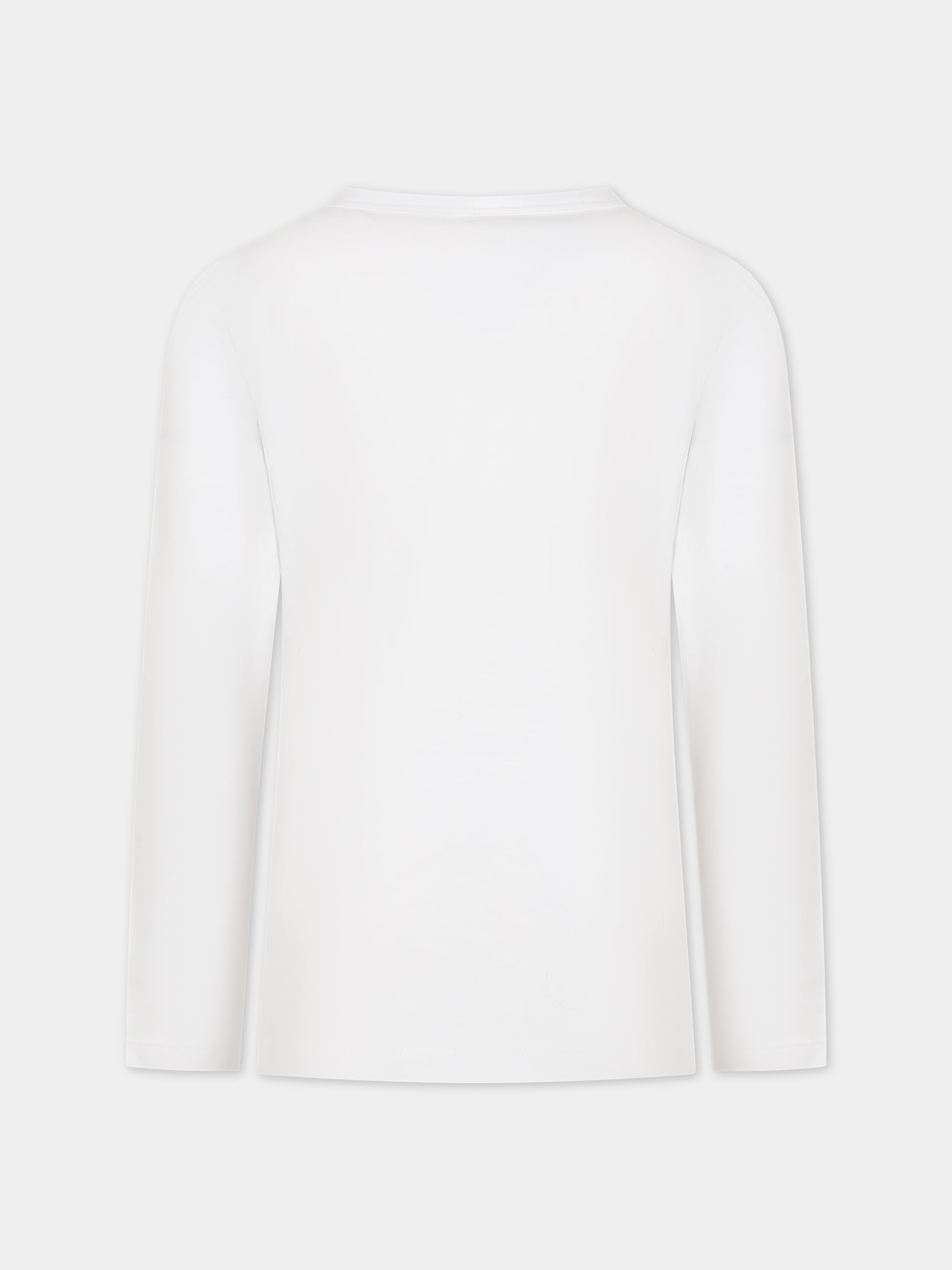 T-shirt bianca per bambina con logo,Dimensione Danza,031682 002