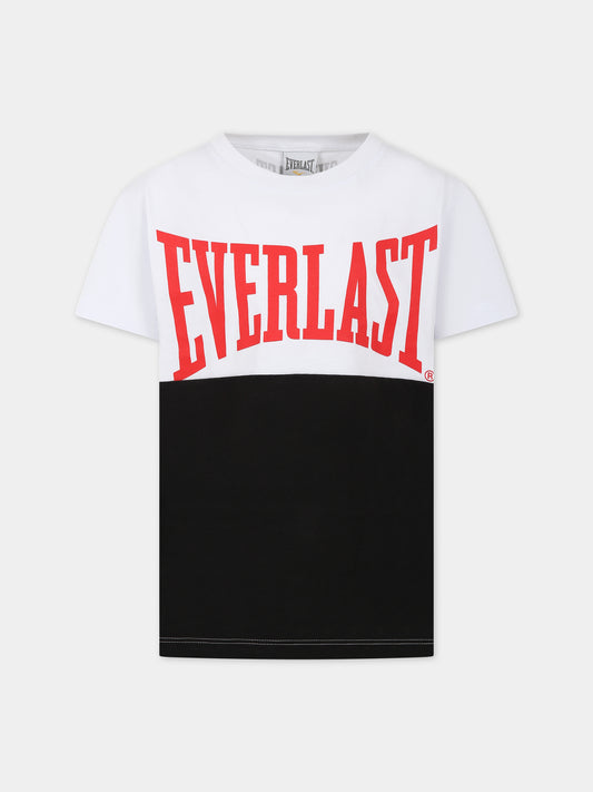 T-shirt bianca con logo Everlast per bambino,Everlast,032651 001