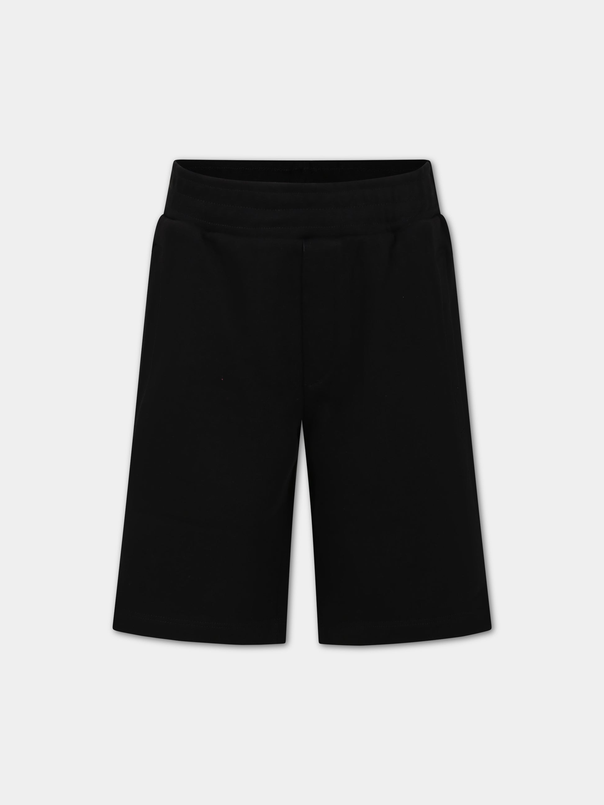 Shorts neri per bambino con iconiche saette e logo,Neil Barrett Kids,033583 110