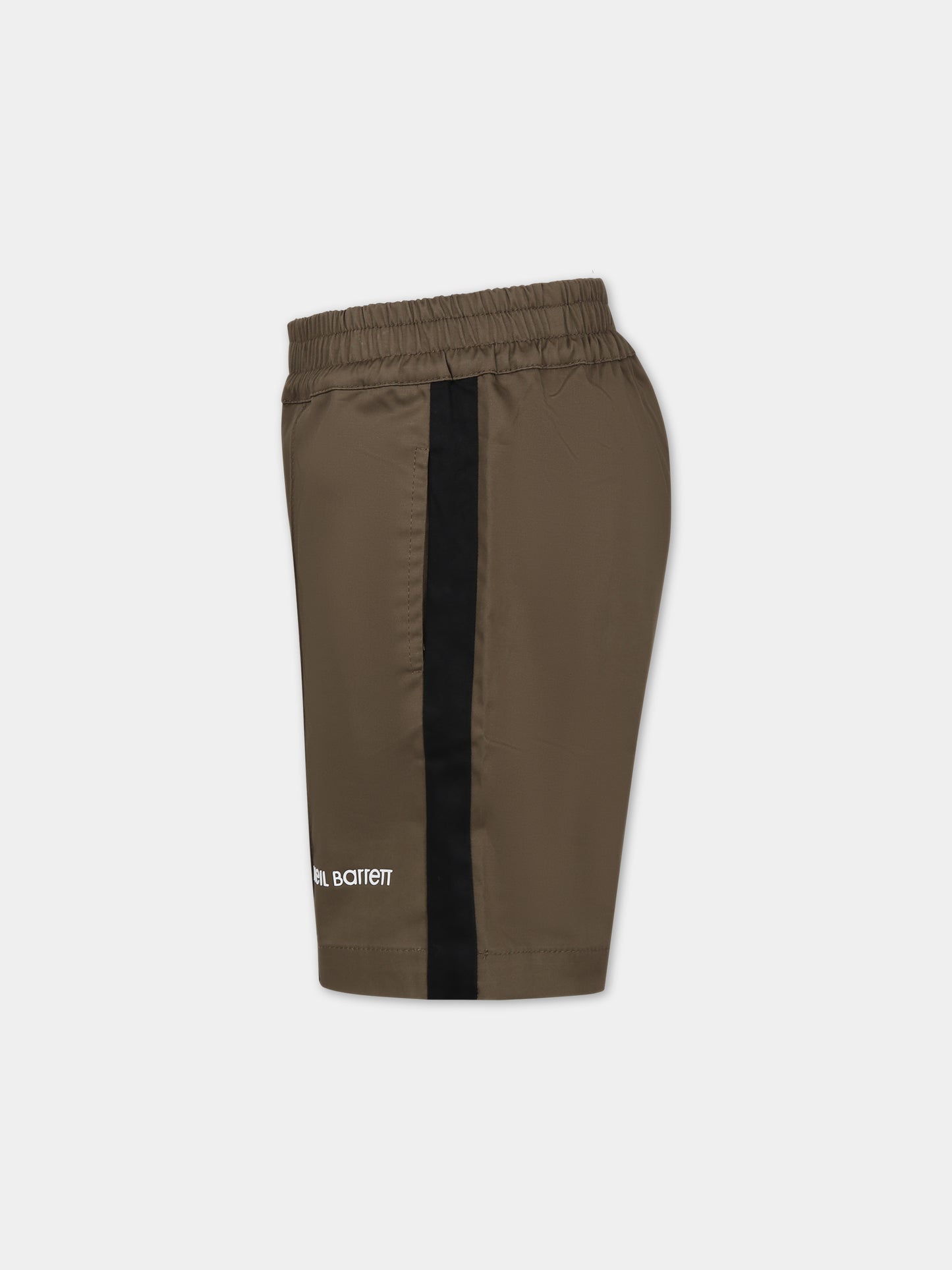 Shorts sportivo verde per bambino,Neil Barrett Kids,033614 082