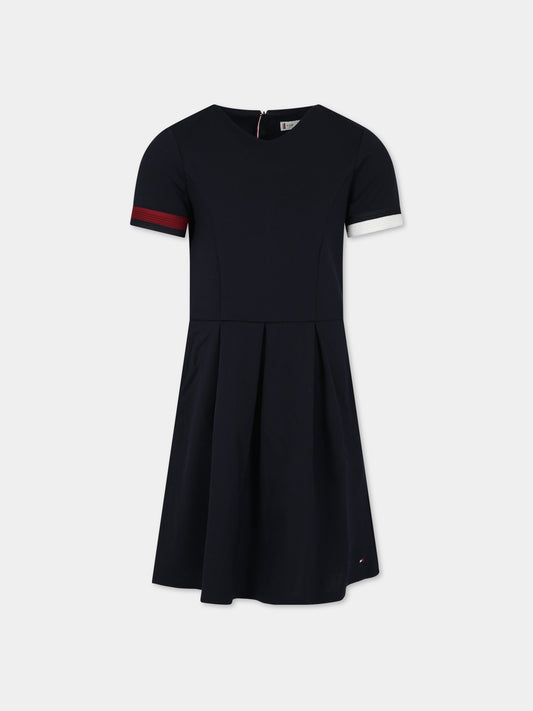 Vestito blu per bambina,Tommy Hilfiger Junior,KG0KG07365 DW5