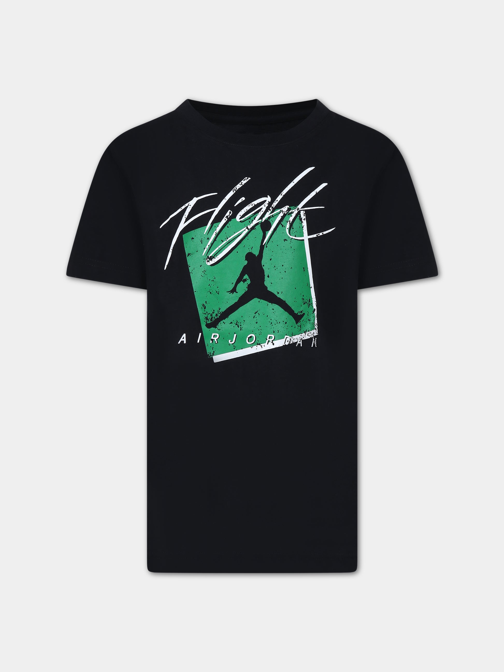 T-shirt nera per bambino con stampa,Jordan,95C346 023