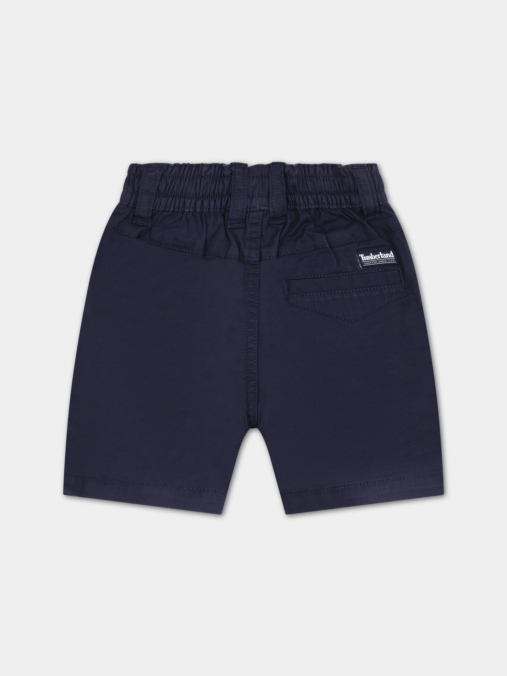 Shorts blu per neonato con logo,Timberland,T04A45 85T