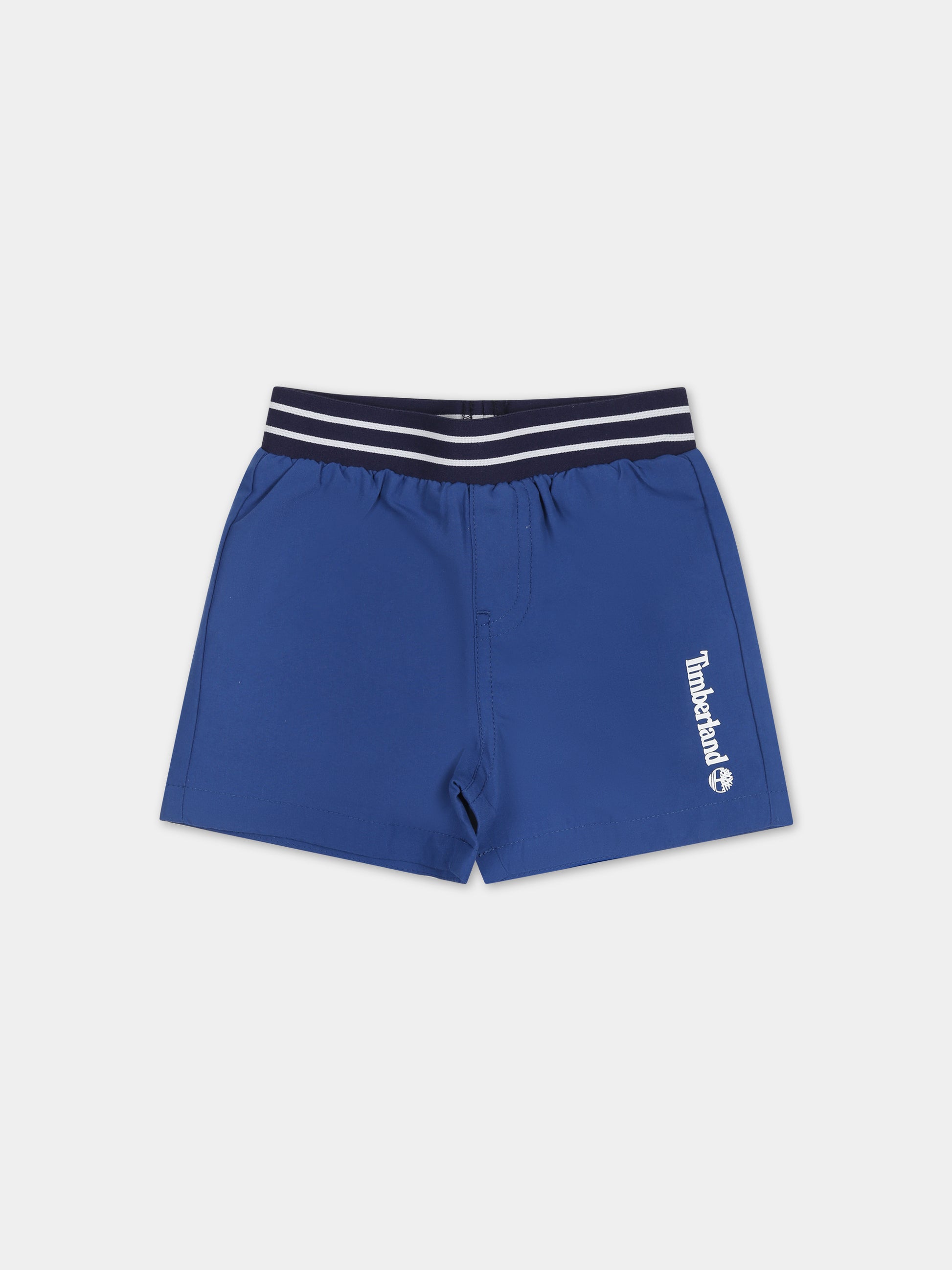 Boxer mare blu per neonato con logo,Timberland,T04A53 830