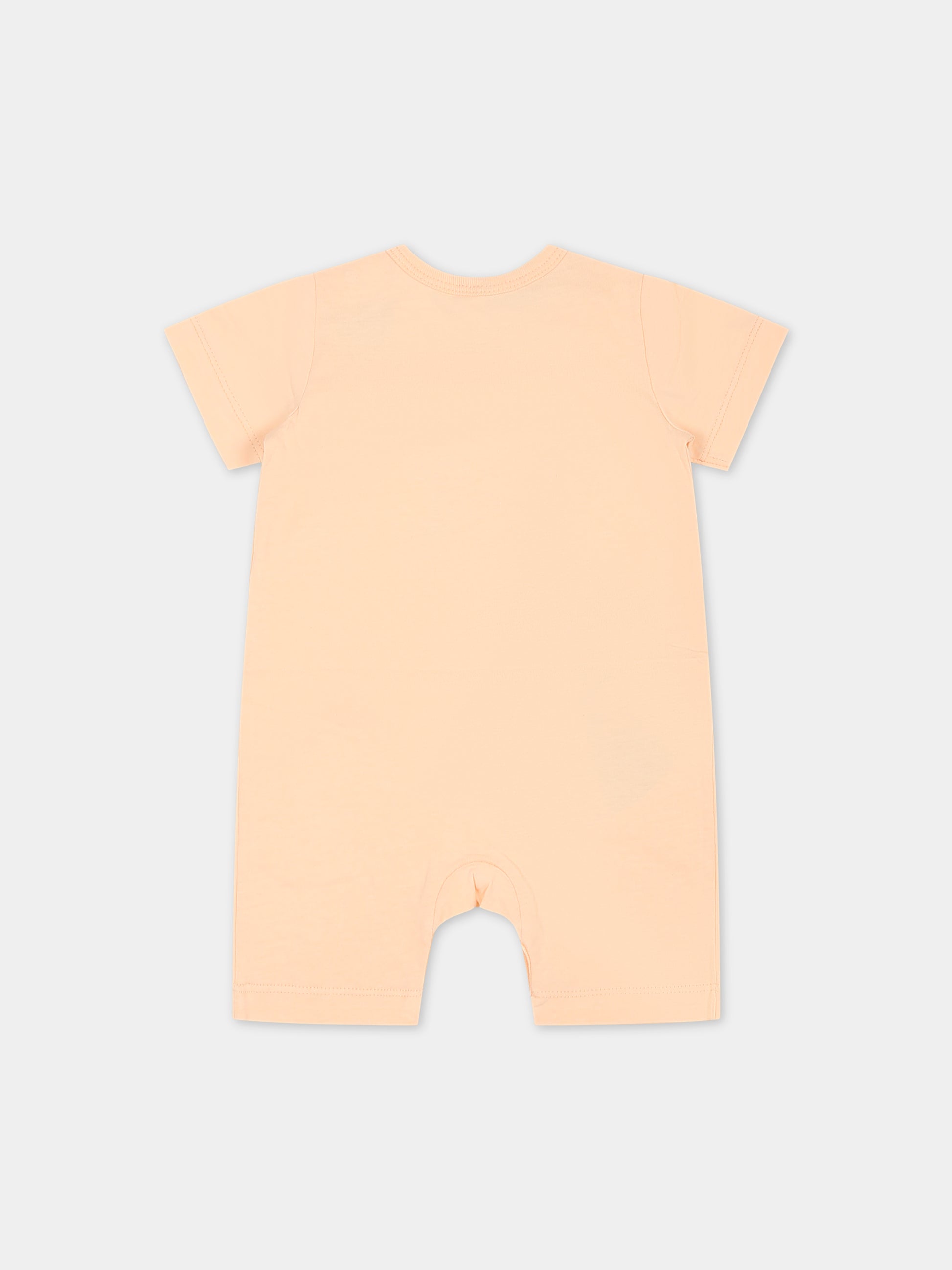 Pagliaccetto rosa per neonata con chitarra e logo,Stella Mccartney Kids,TSA011 Z0434 504